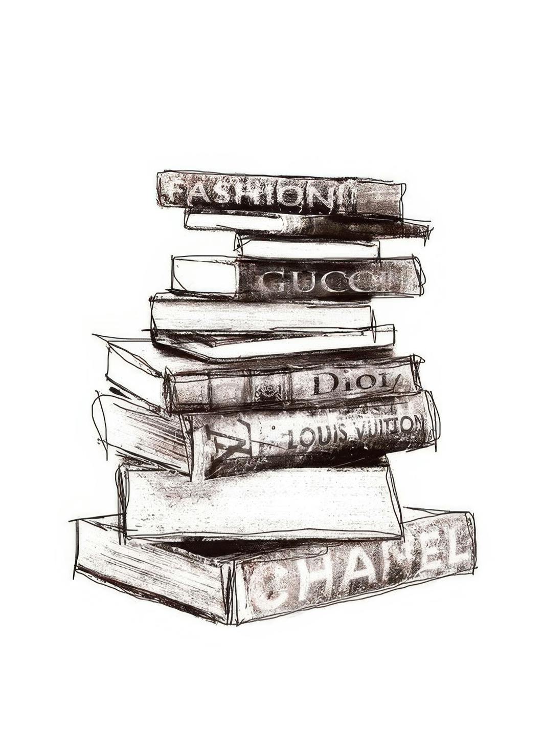 Prints - Fashion Books, Prints (50x70 cm) - Vintage posters
