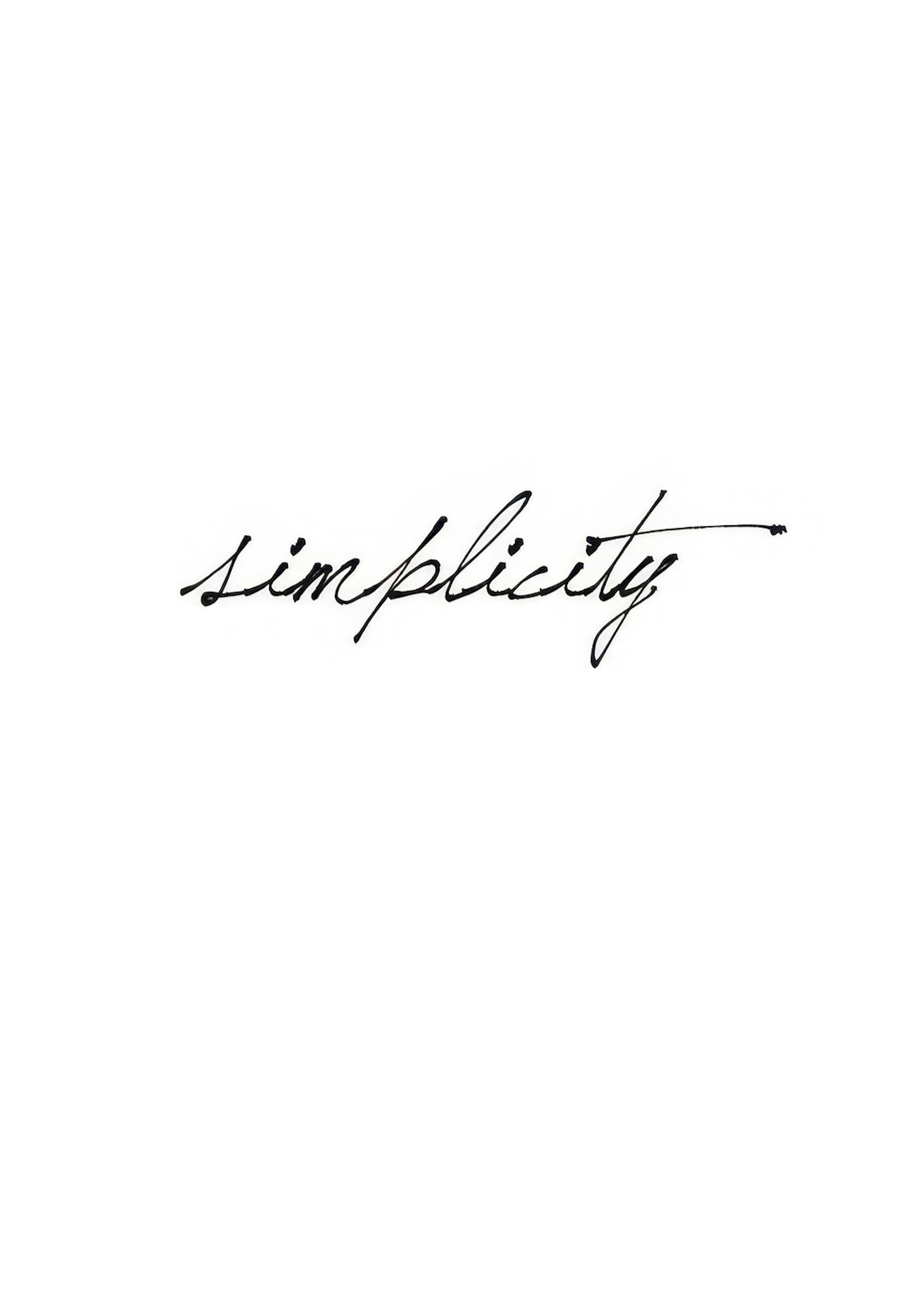 Simplicity Vit, Plakát 0