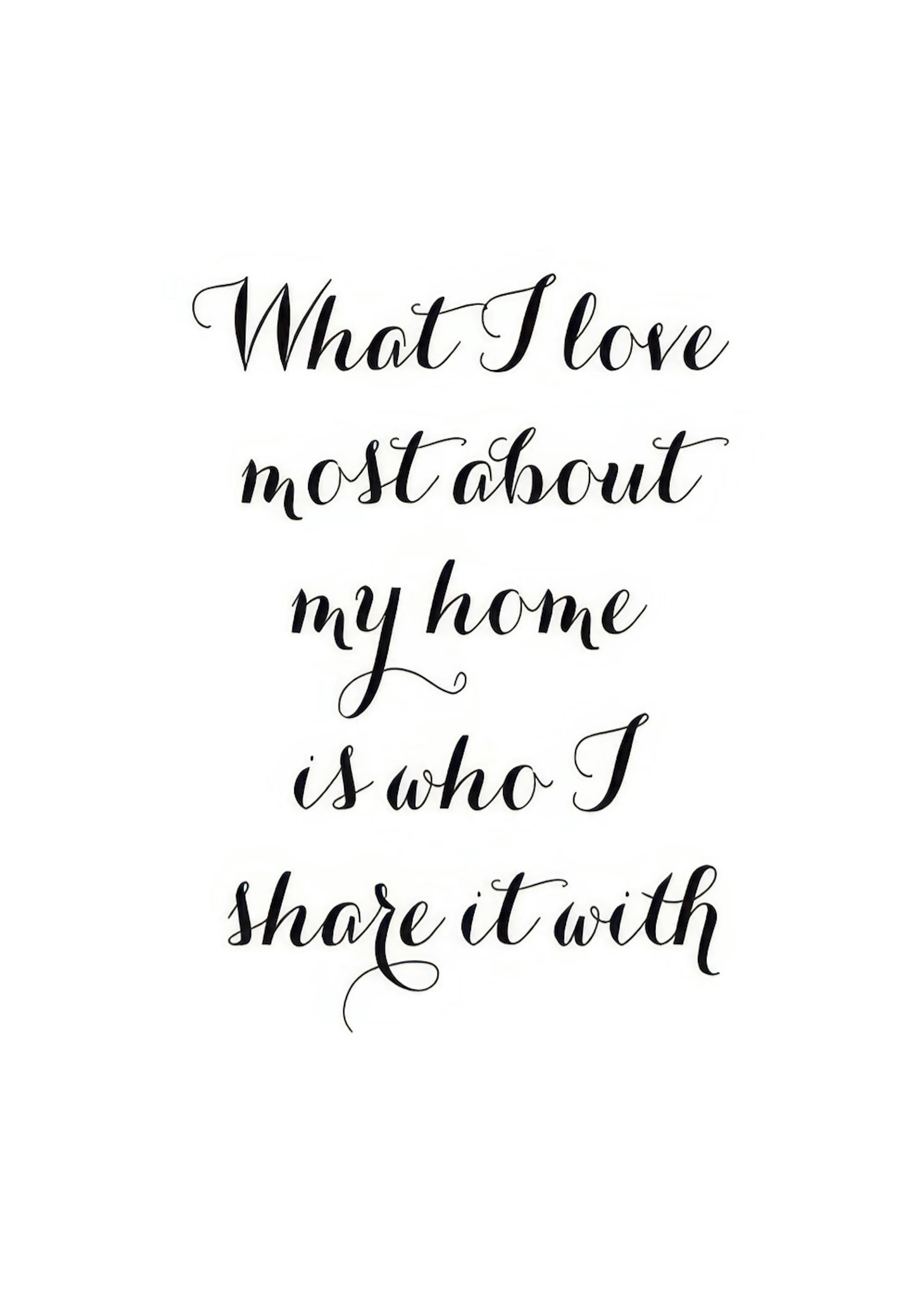 What I Love Most, Plakat 0
