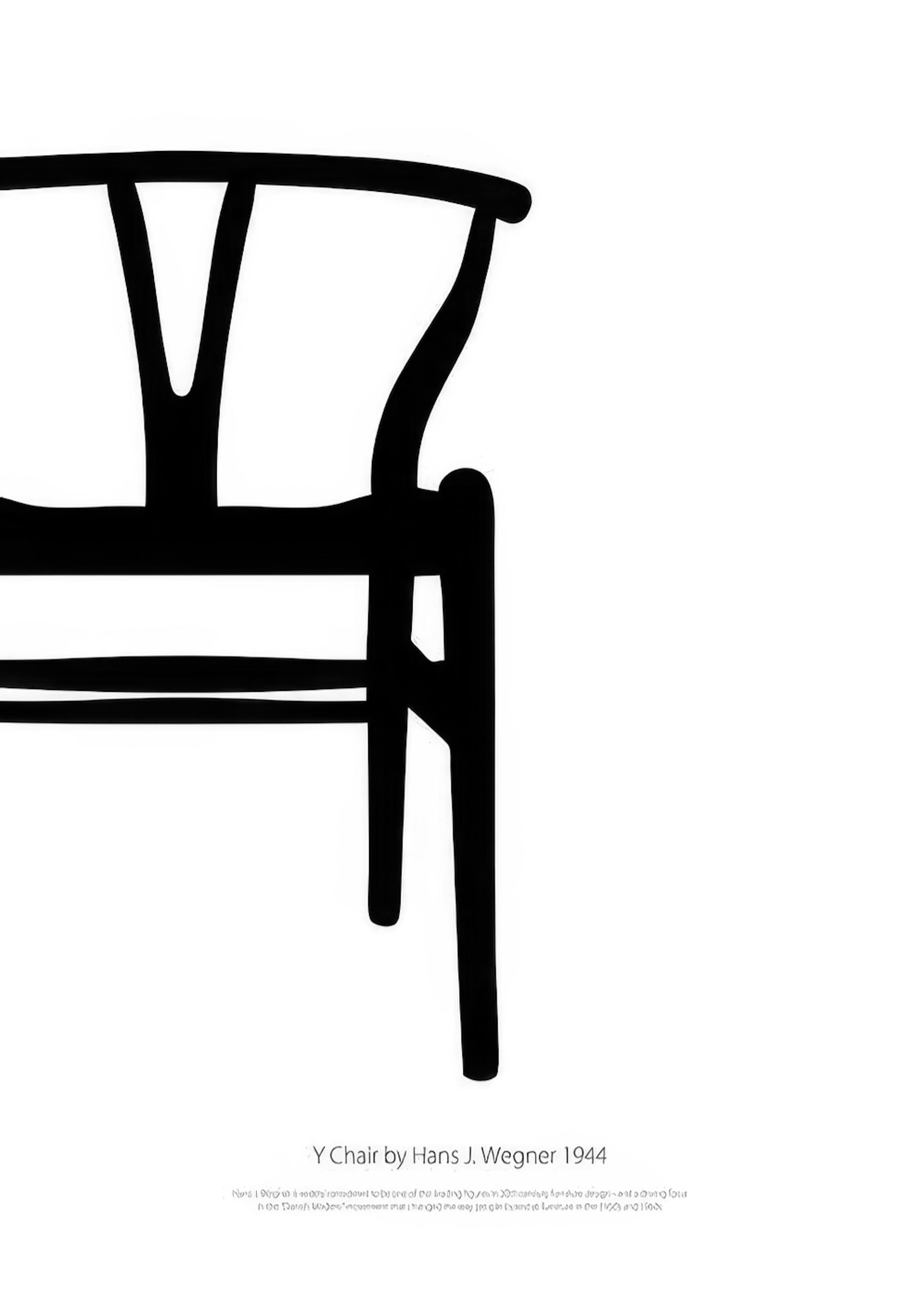Y Chair Blackandwhite Poster 0