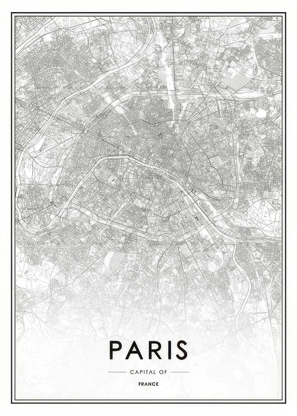 Paris Map, Affiche 0