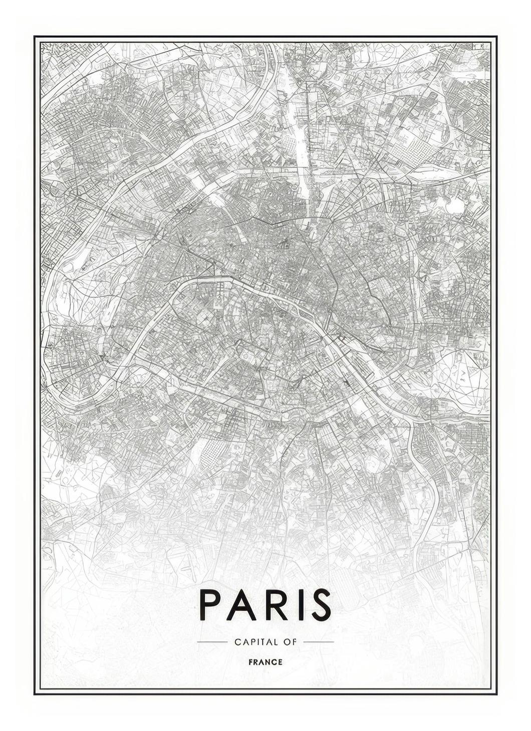 Prints - Paris, Print (50x70 cm) - Black & white prints