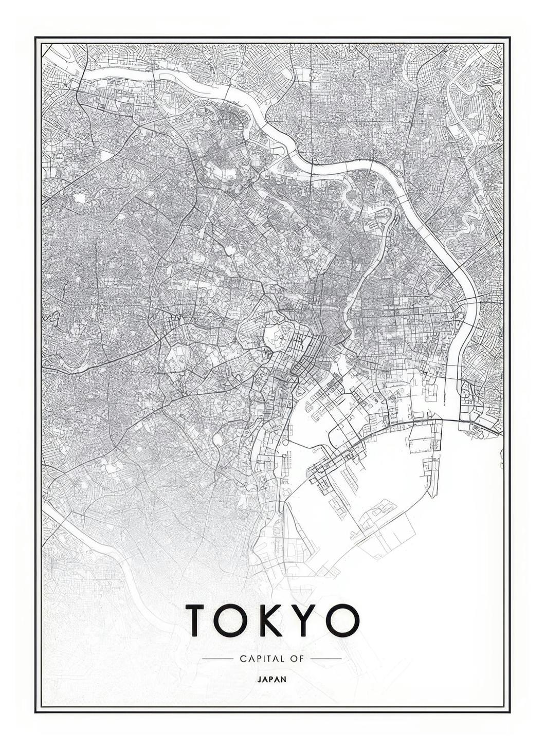 Tokyo Poster (50x70 cm)- Quadri e poster in bianco e nero