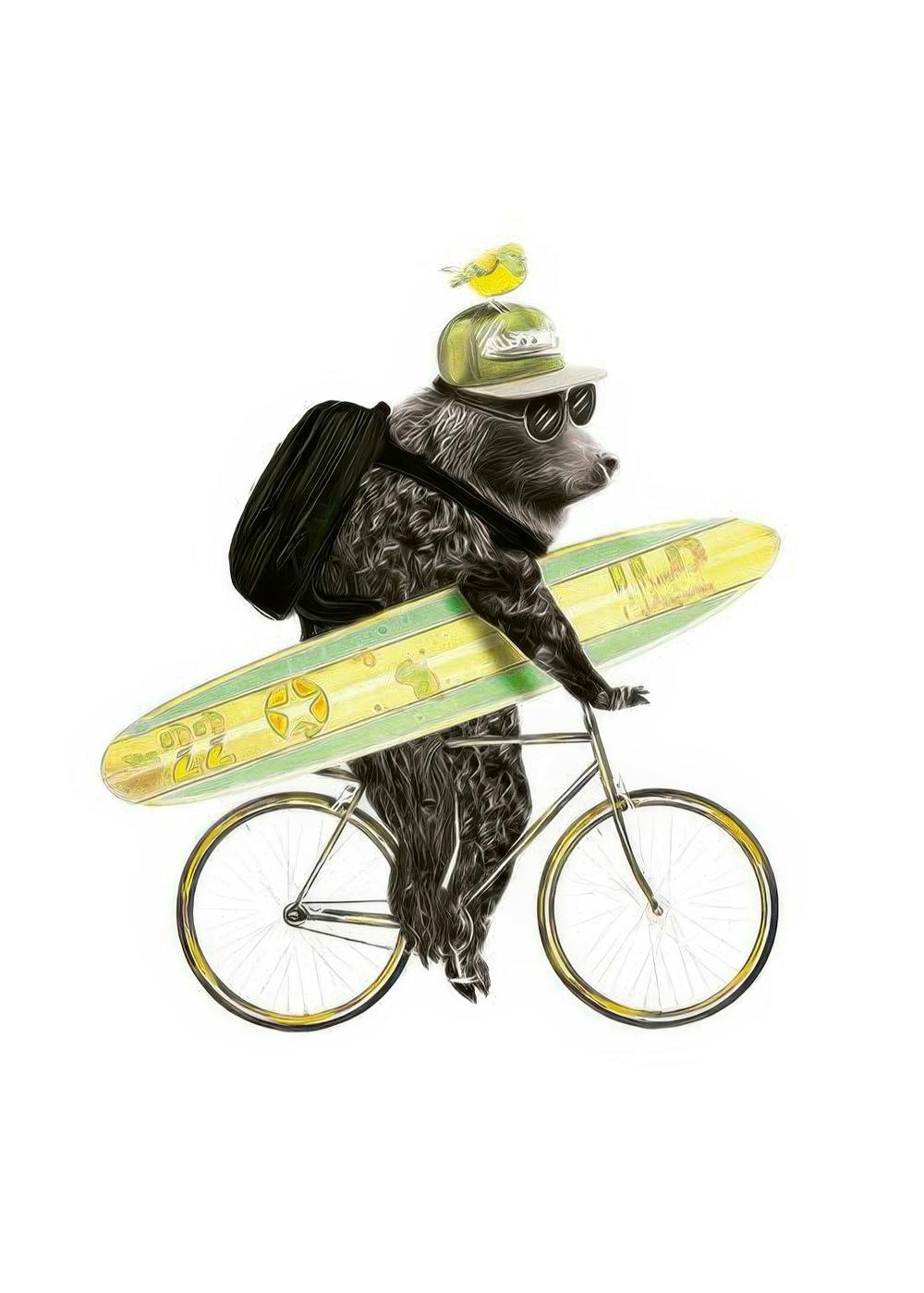 Surfing Bear, Print 0