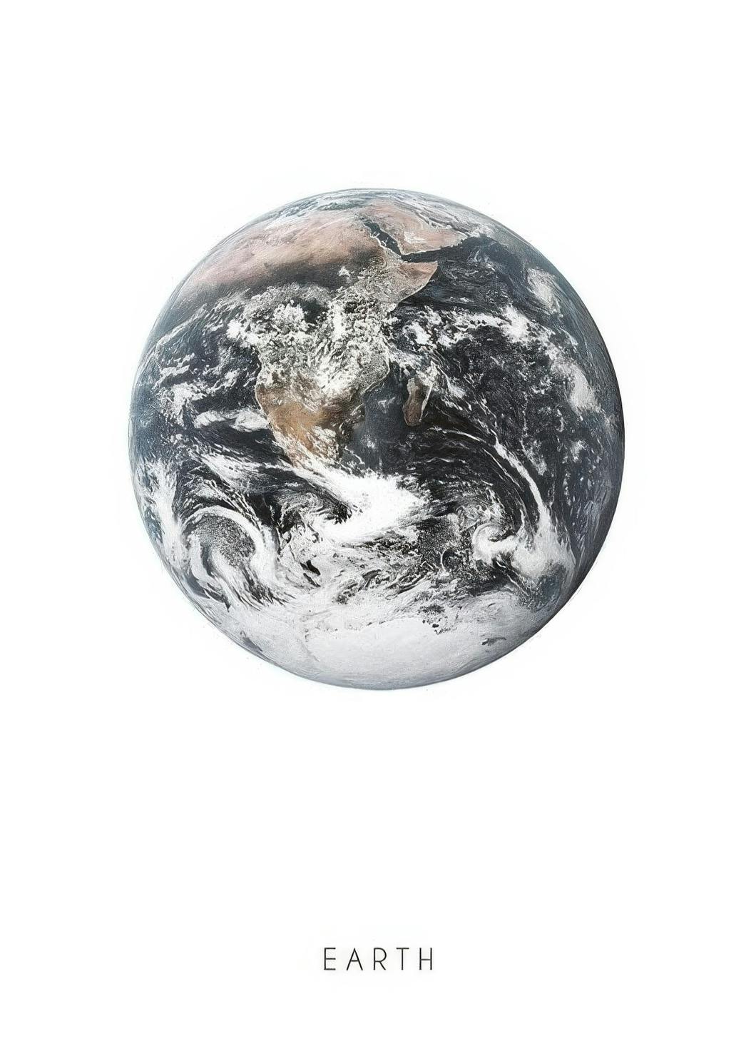 Earth, Plakat (30x40 cm)- Plakaty z motywem kosmosu