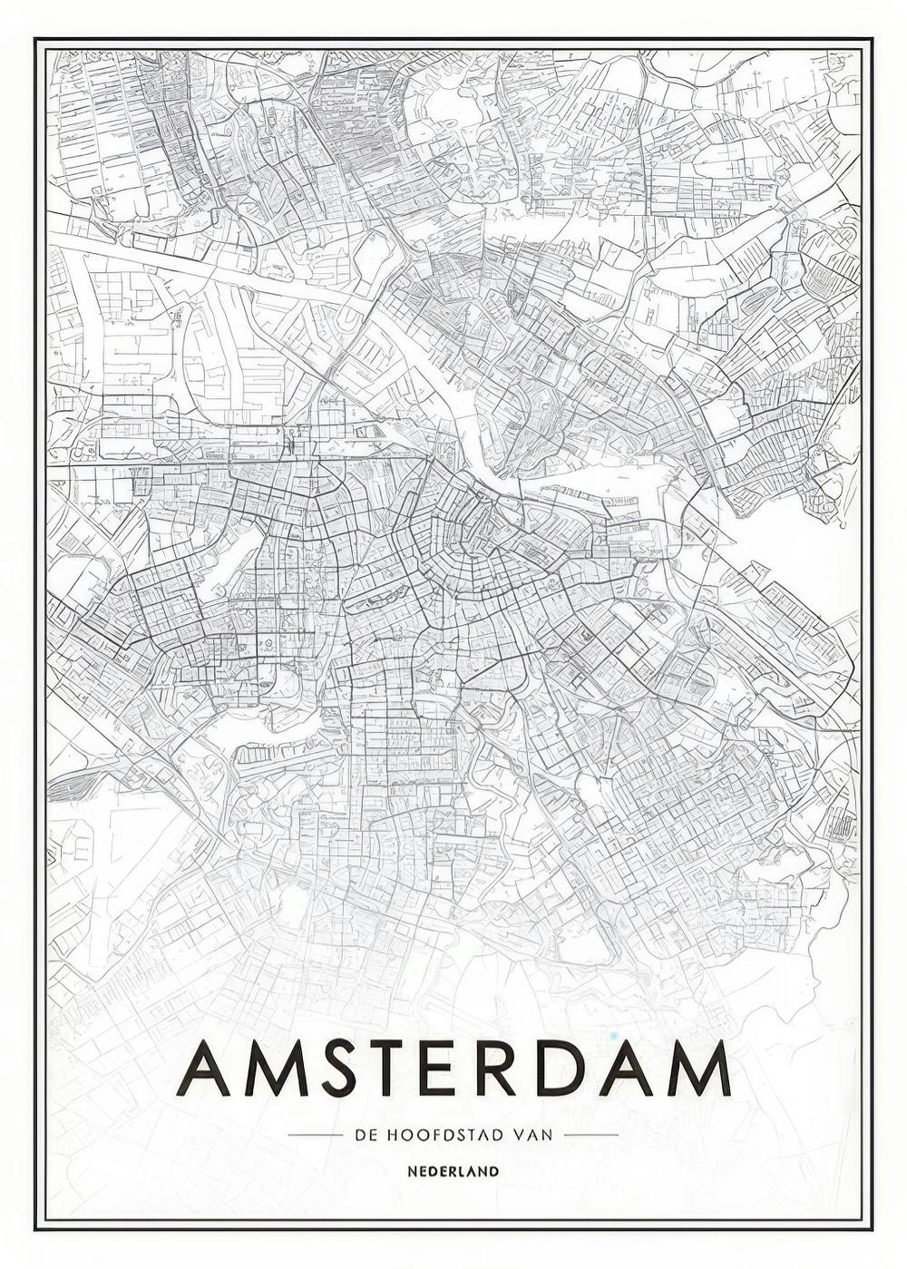 Amsterdam Map, Print 0