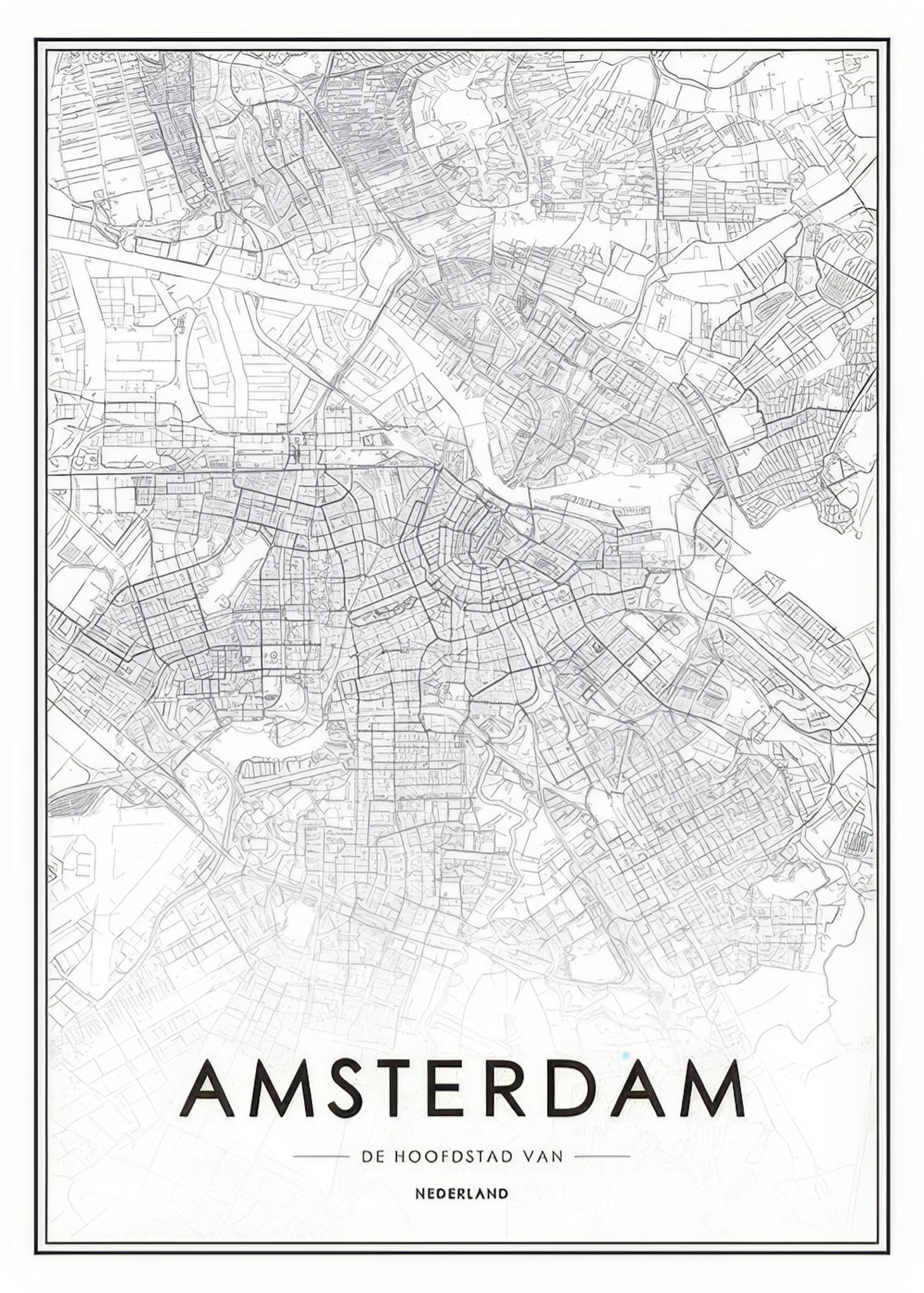 Amsterdam Map, Affiche 0