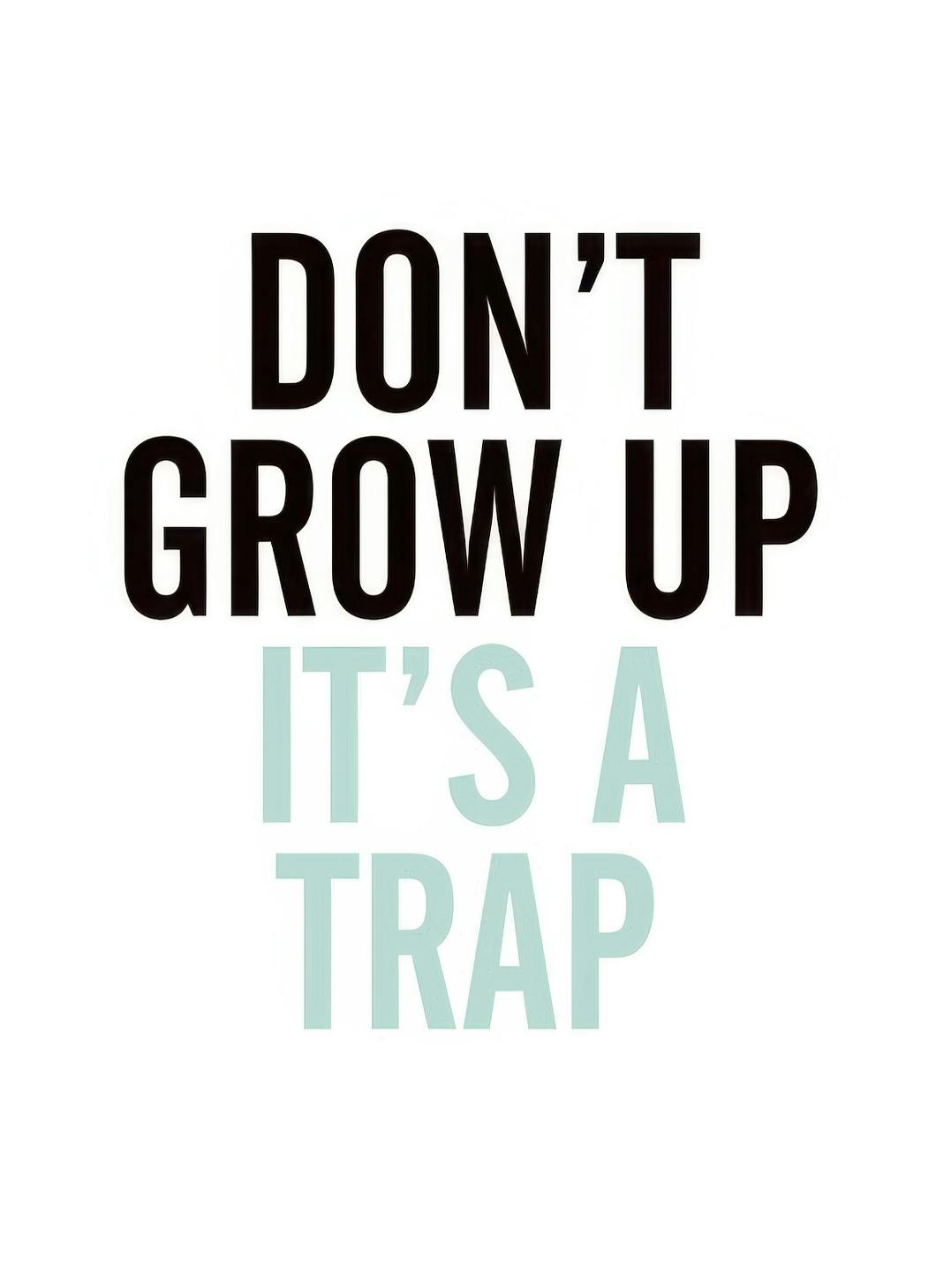 Grow Up, Blue, Posters (30x40 cm) - Kinderposters