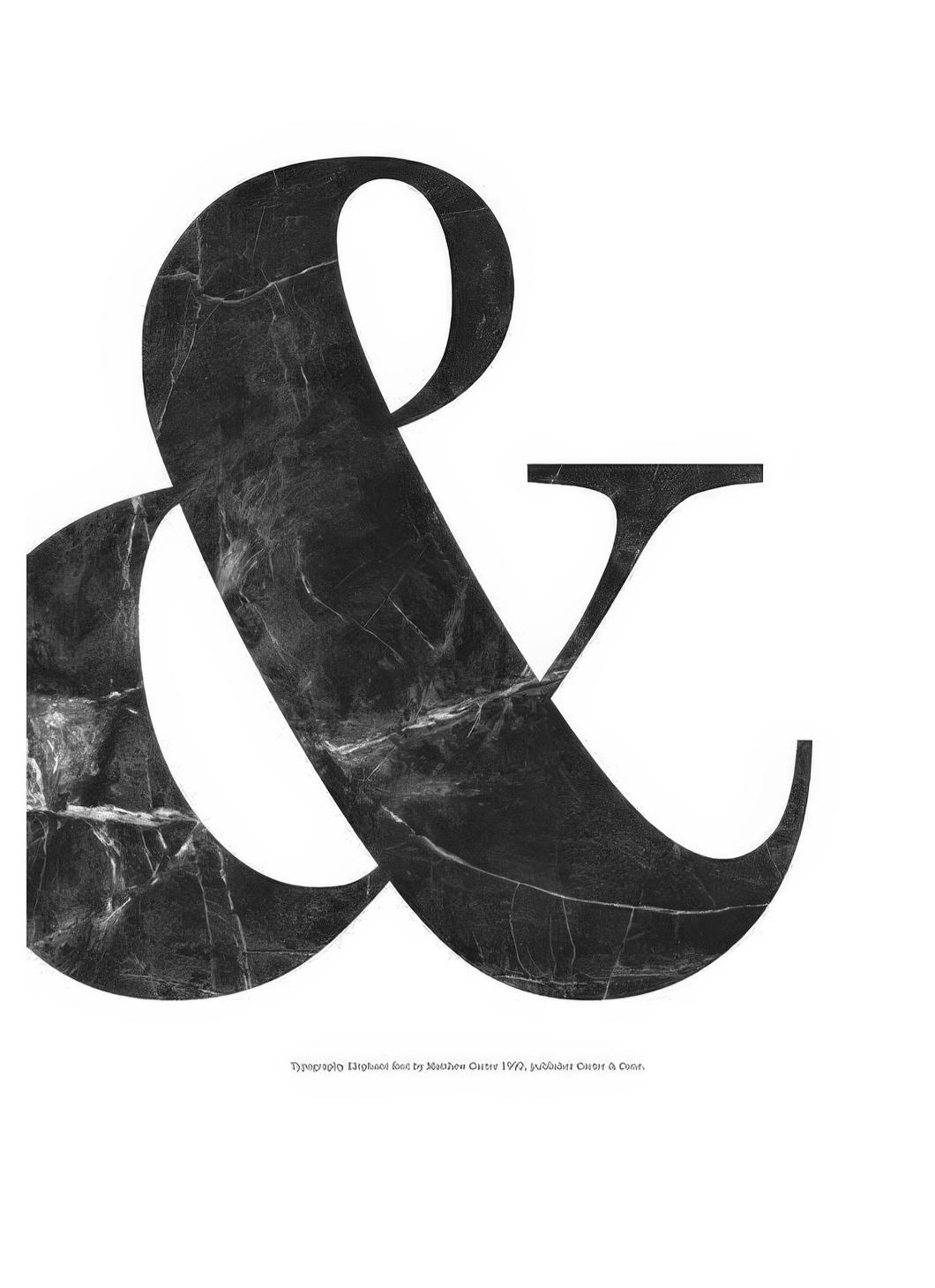 & Black Marble, Plakat (30x40 cm)- Plakaty z napisami