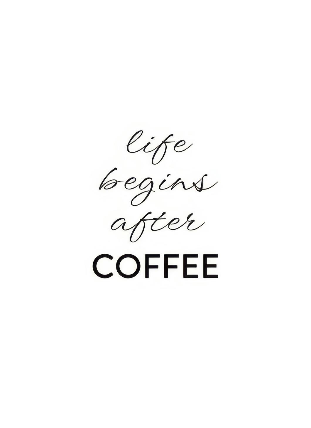 Prints - After Coffee, Print (13x18 cm) - Text posters