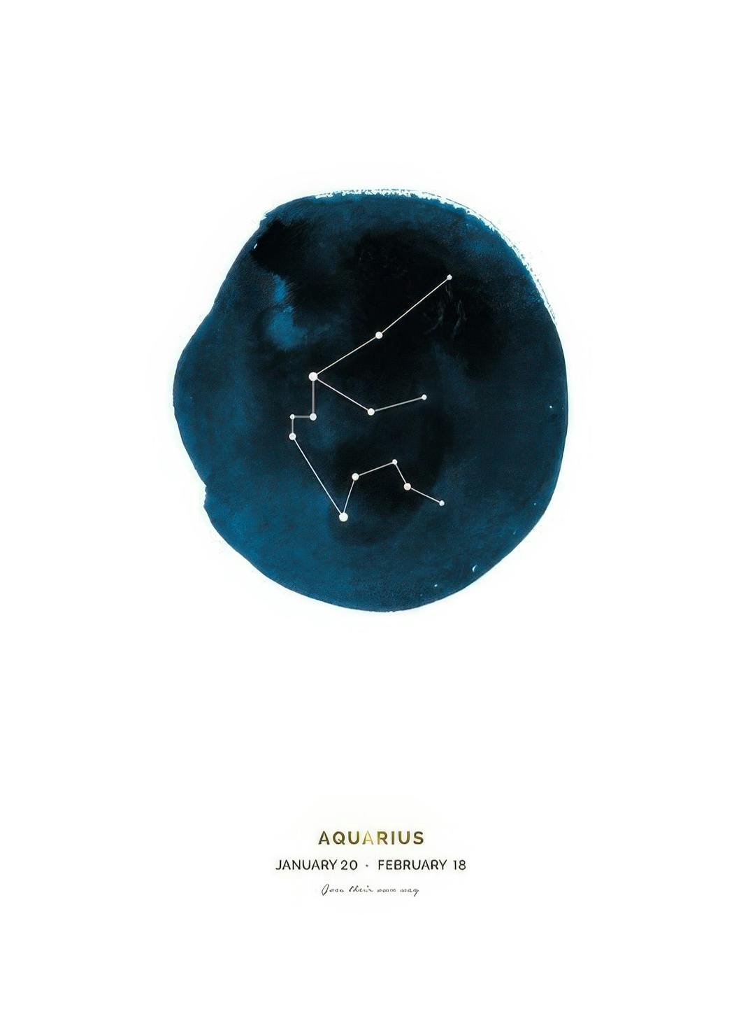 Aquarius Juliste (30x40 cm)  valokuvataide