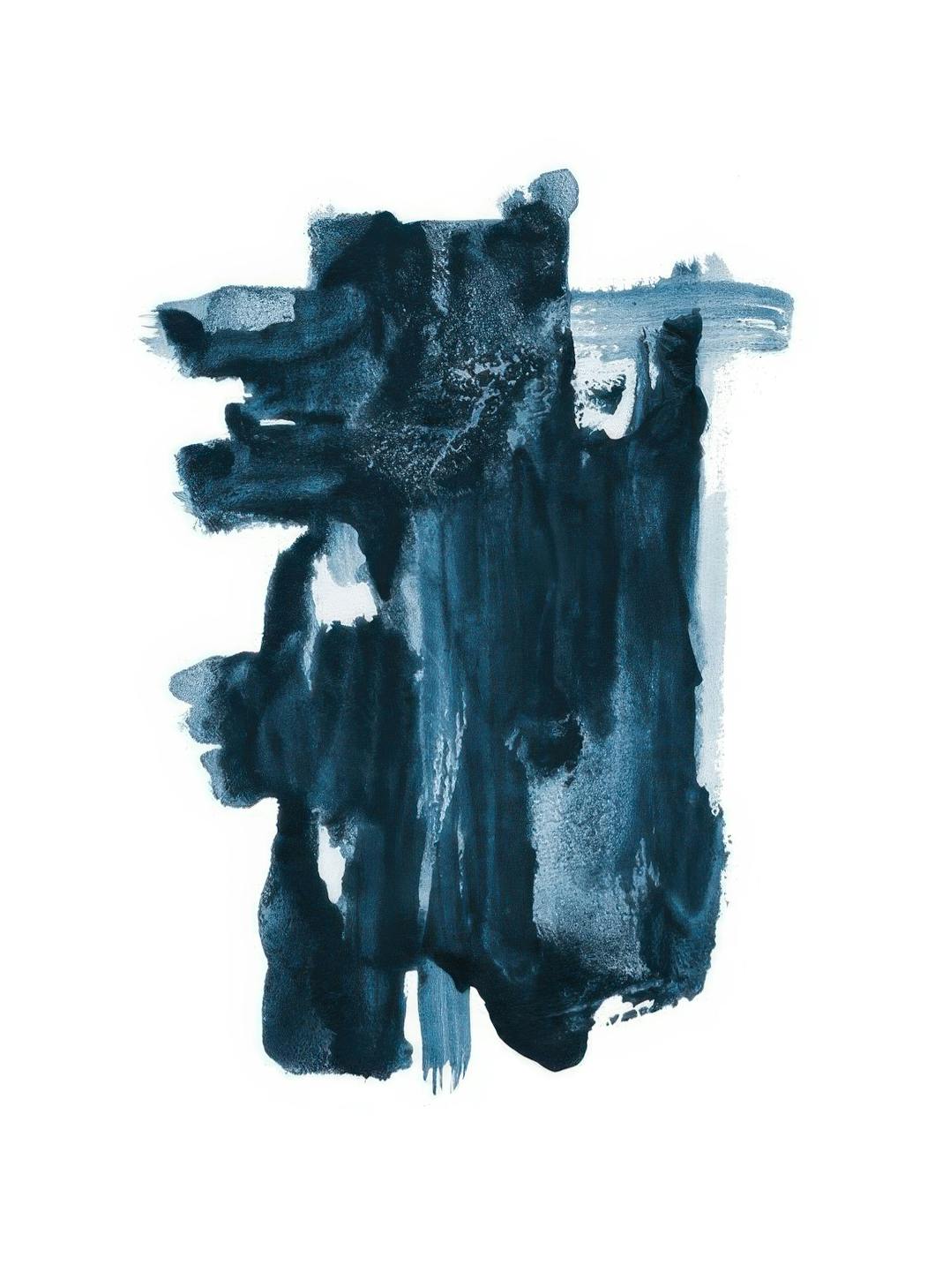 Indigo Blue Affiche (50x70 cm)  Art