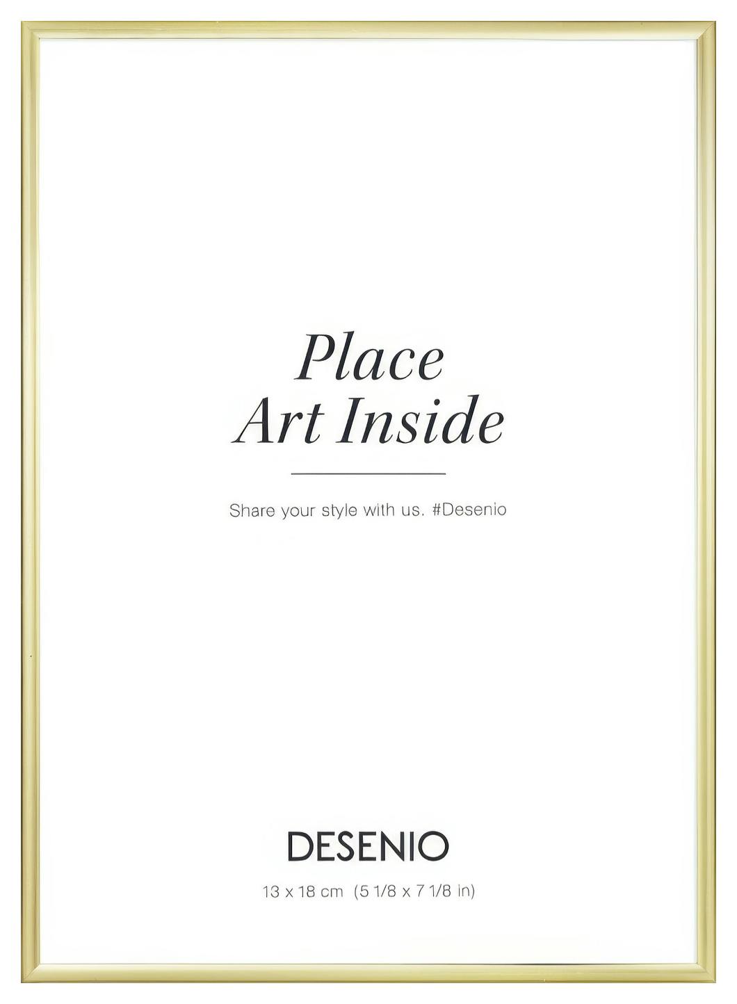 Picture frame gold, 13x18 plexi (13x18 cm)