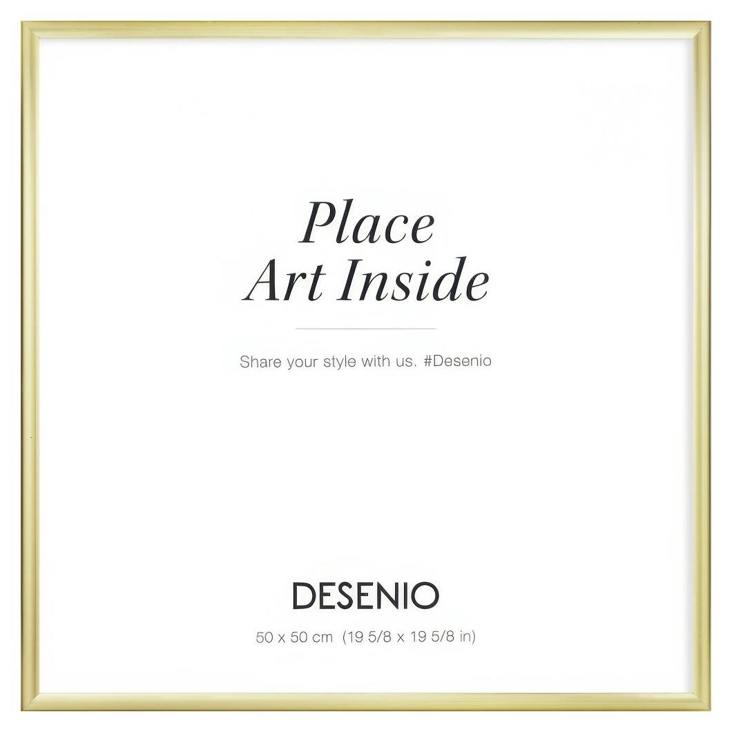 Picture frame gold, 50x50 plexi (50x50 cm)