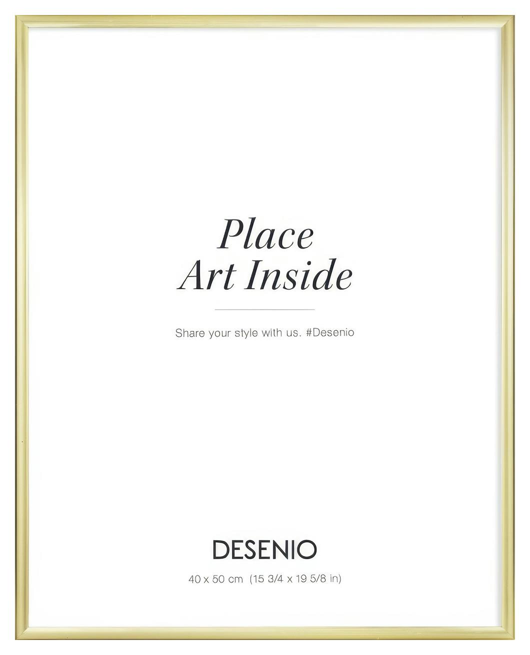 Picture frame gold, 40x50 plexi (40x50 cm)