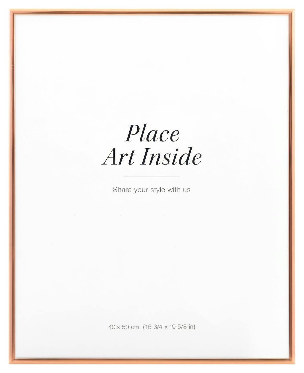 Picture frame Copper, 40x50 plexi (40x50 cm)