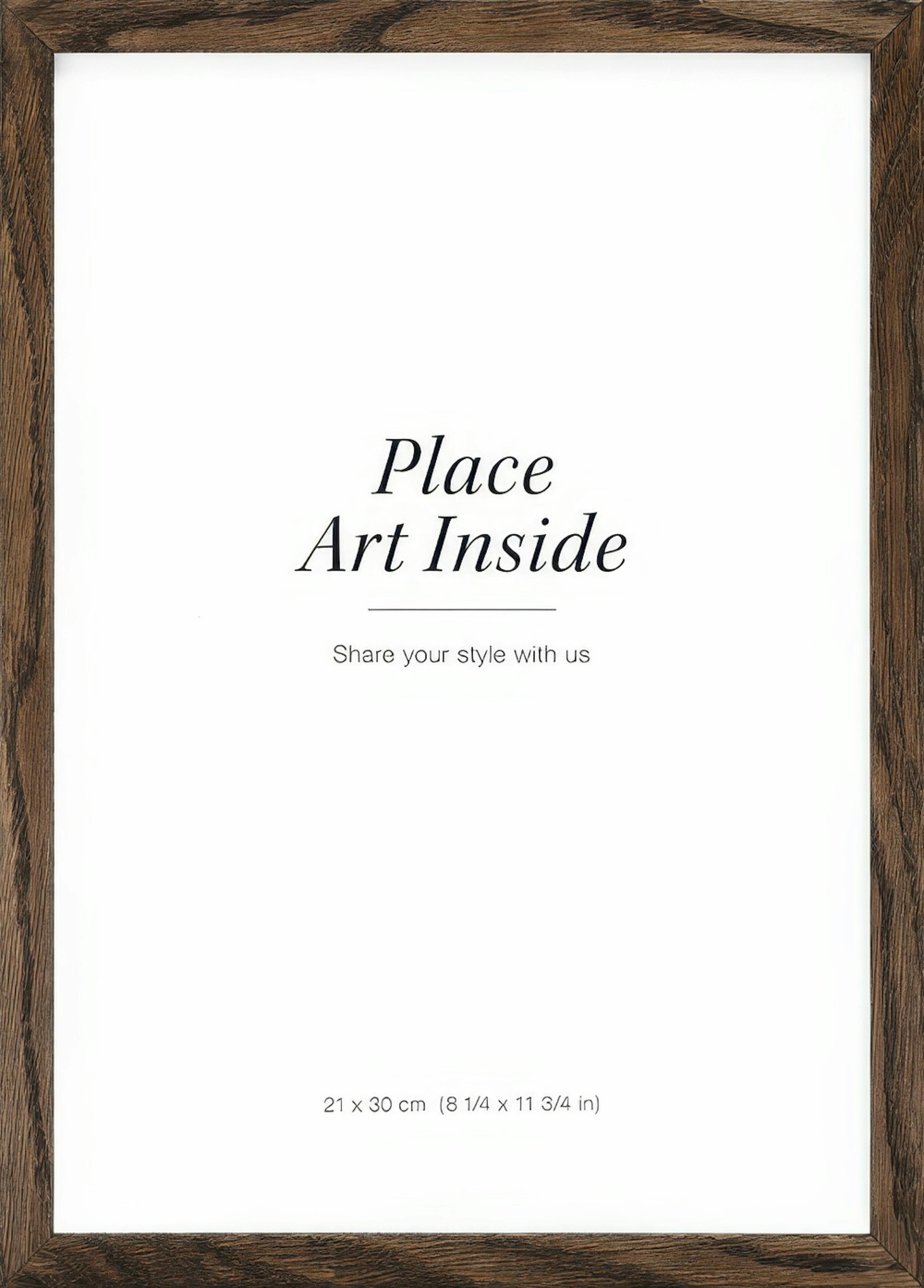 Picture frame in dark wood 0