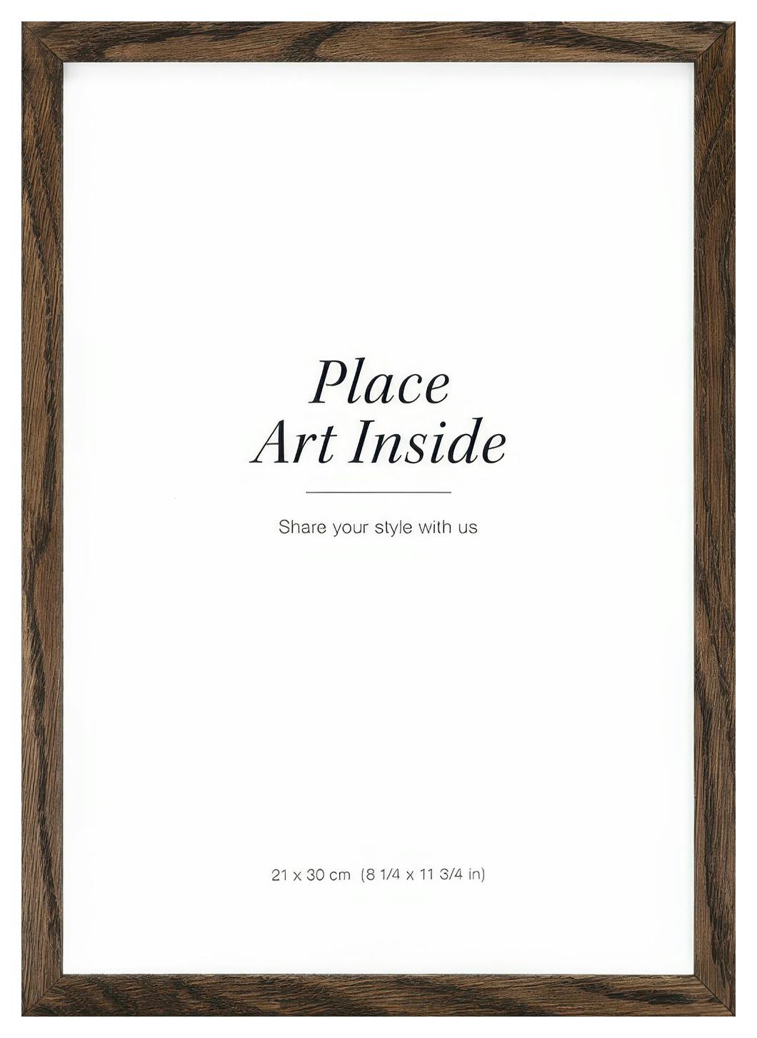 Cadre en bois foncé, 21x30 (21x30 cm)