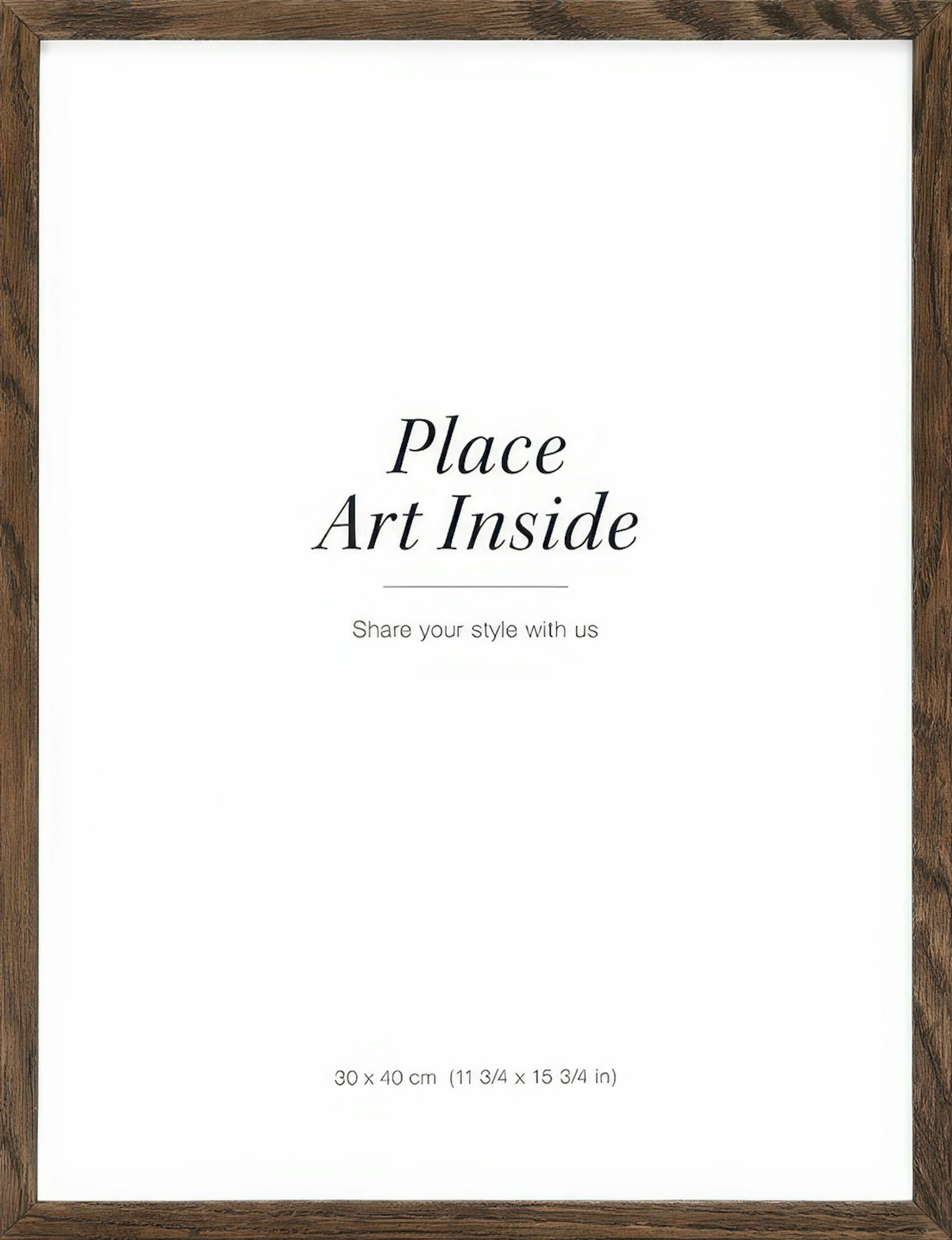 Picture frame in dark wood 0