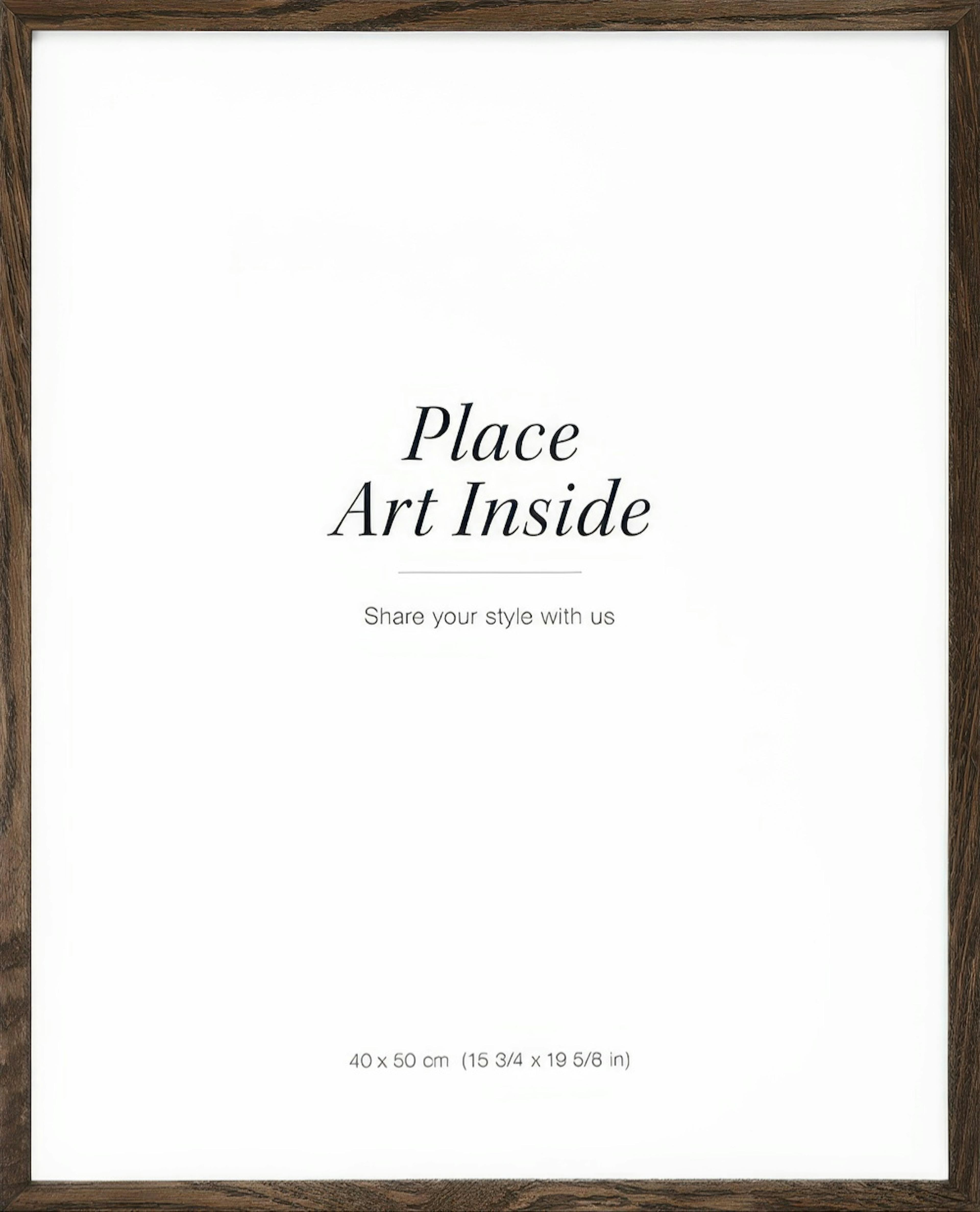 Picture frame in dark wood 0