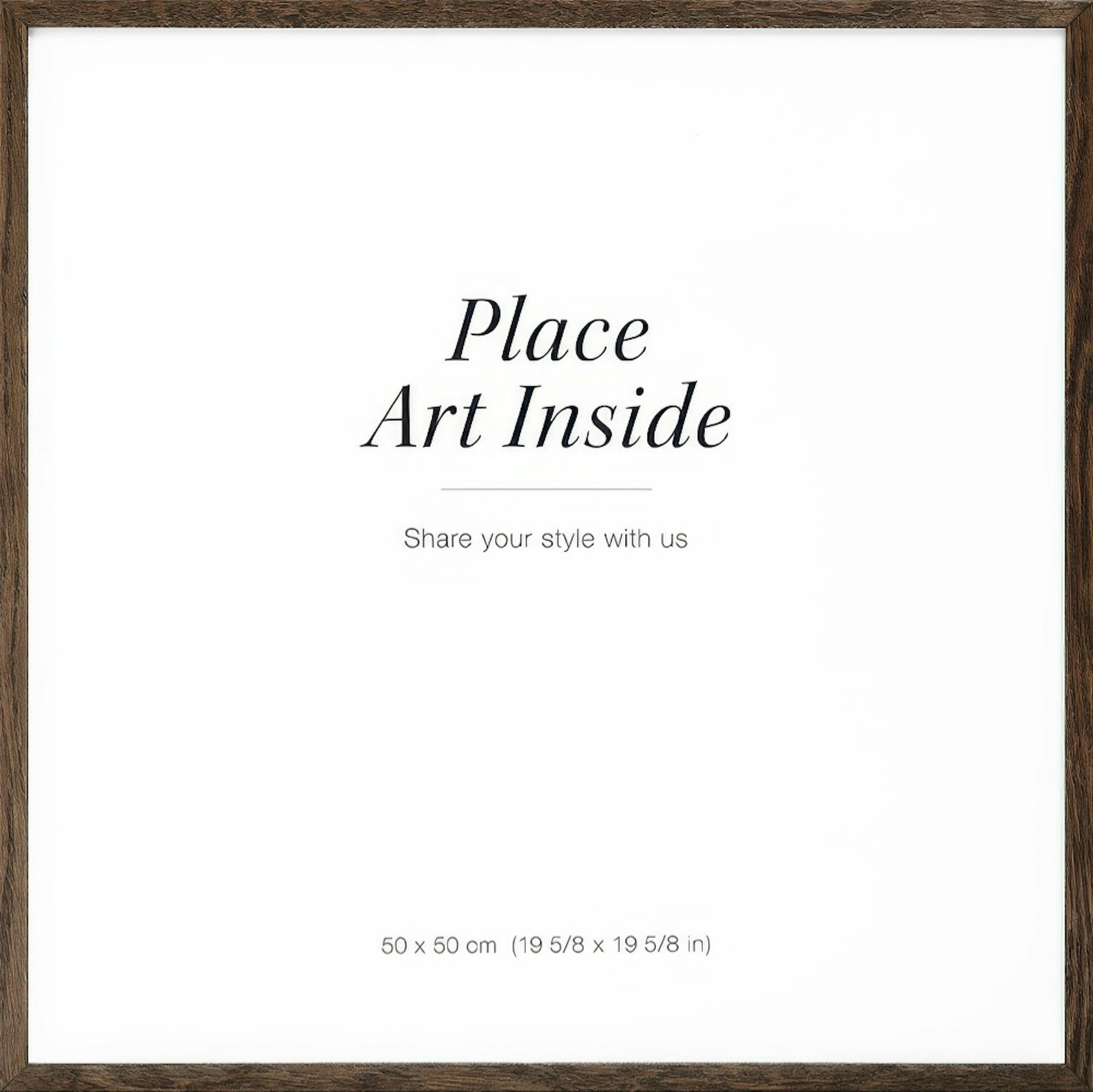 Picture frame in dark wood 0