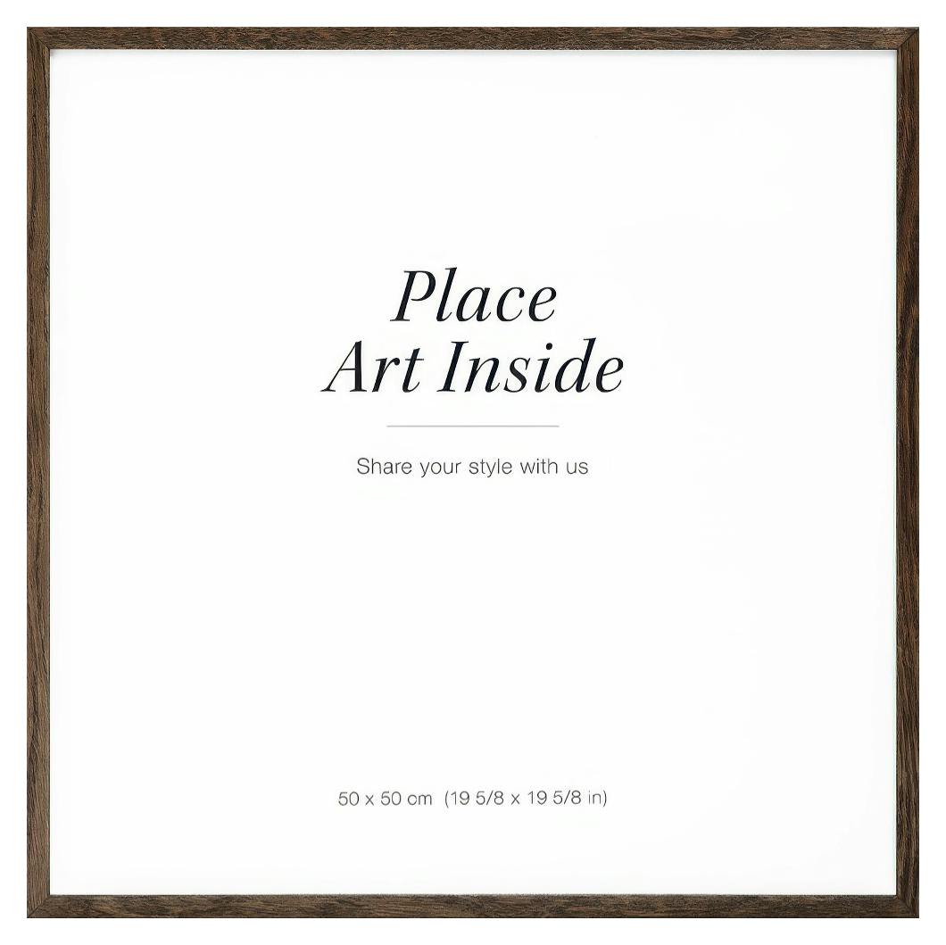 Cadre en bois foncé, 50x50 (50x50 cm)