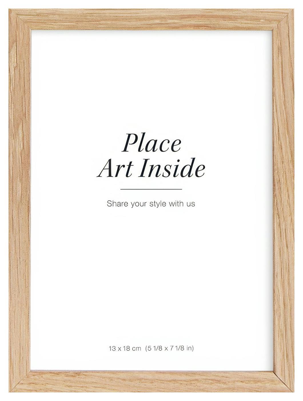 Oak picture frame, 13x18 plexi (13x18 cm)