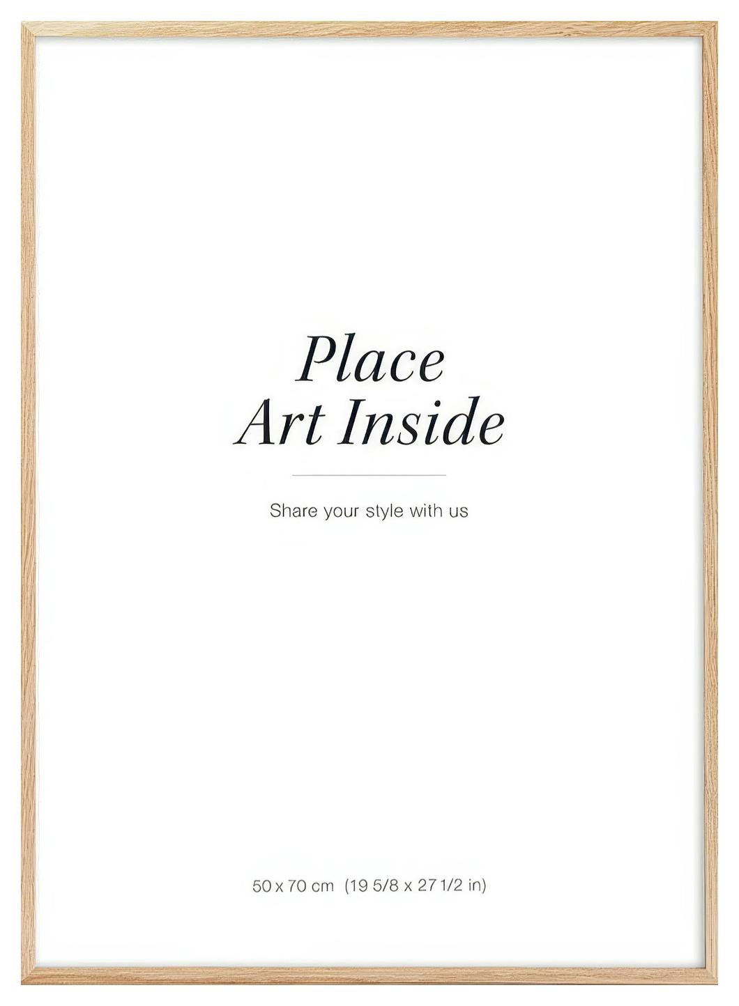 Oak picture frame, 50x70 plexi (50x70 cm)
