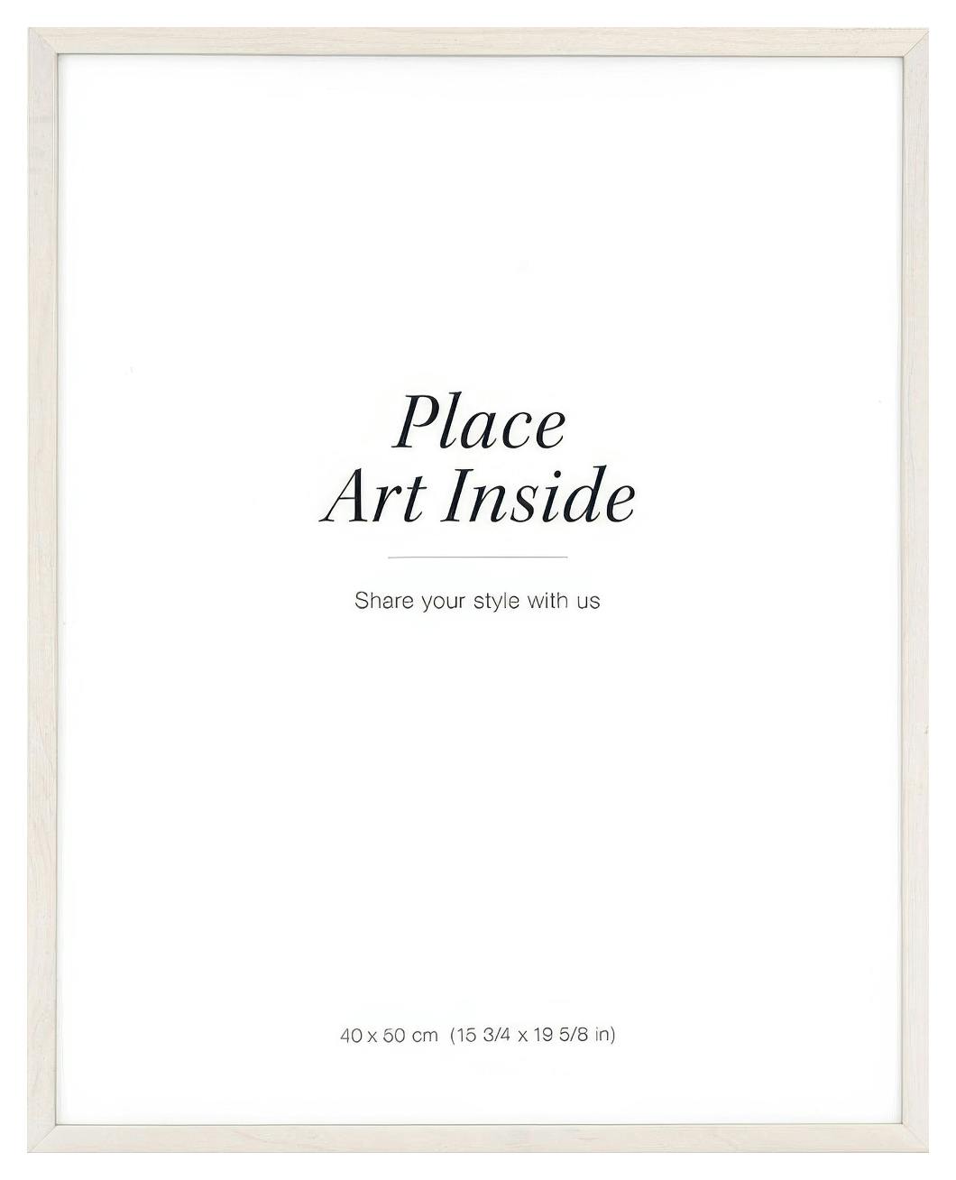 Wood frame light, 40x50 plexi (40x50 cm)