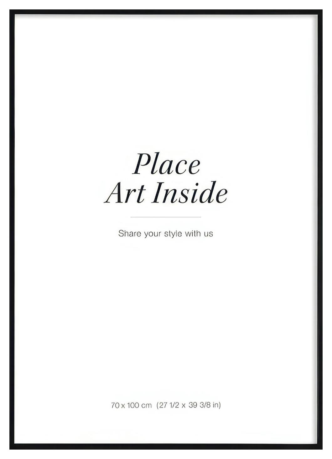 Black picture frame, 70x100 plexi (70x100 cm)