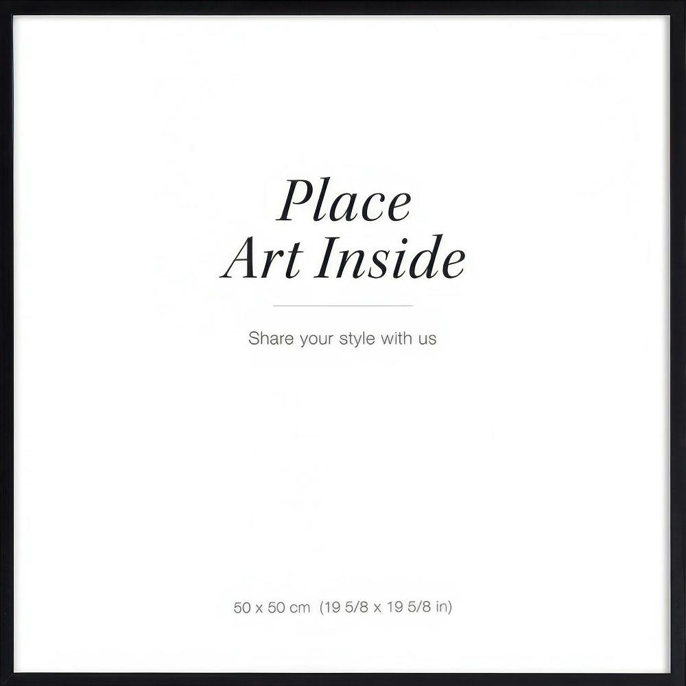 Cadre noir en bois de peuplier pour afficher une Affiche ou une Toile, avec texte Place Art Inside
