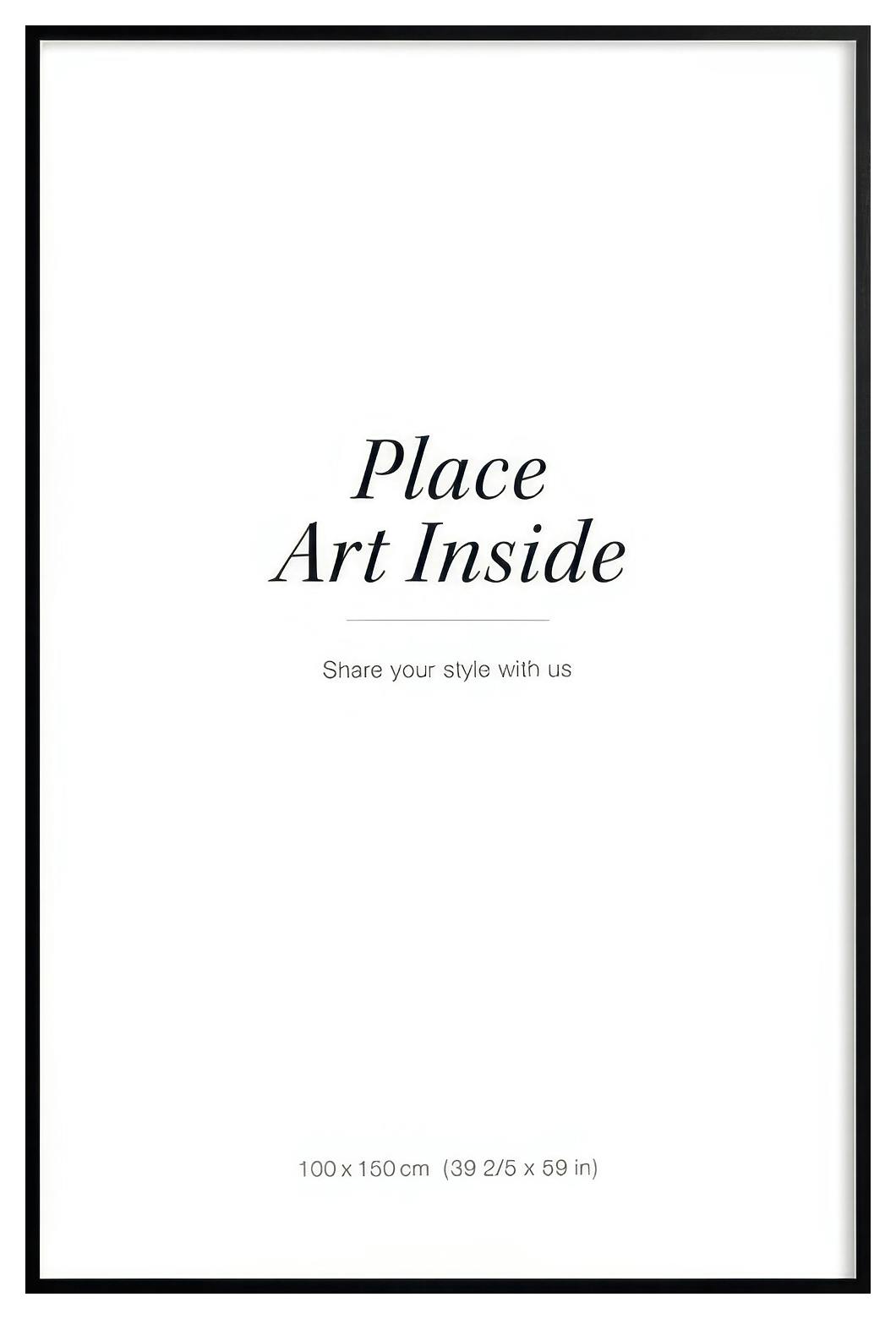 Black picture frame, plexi (100x150 cm)