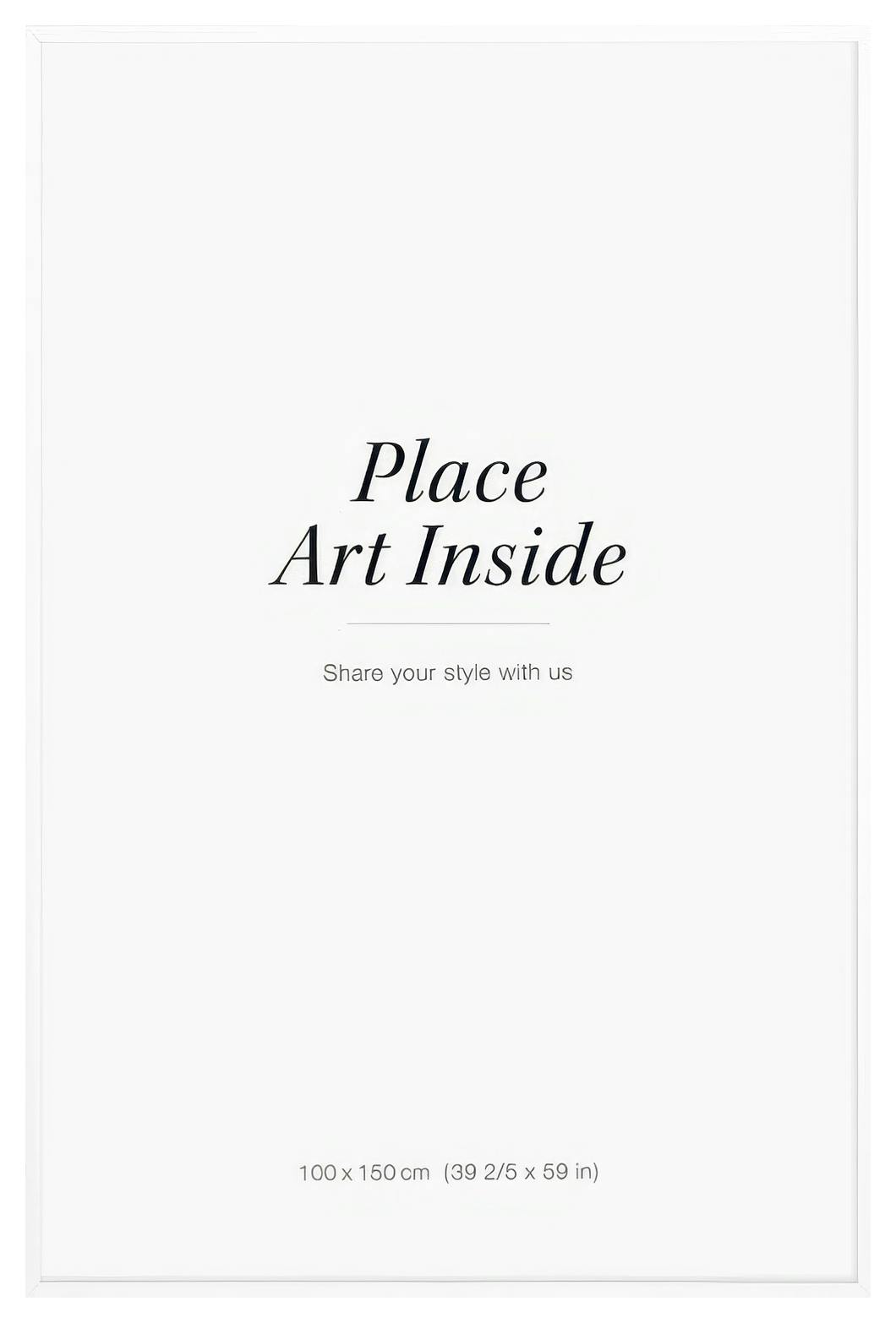 White picture frame, 100x150 (100x150 cm)