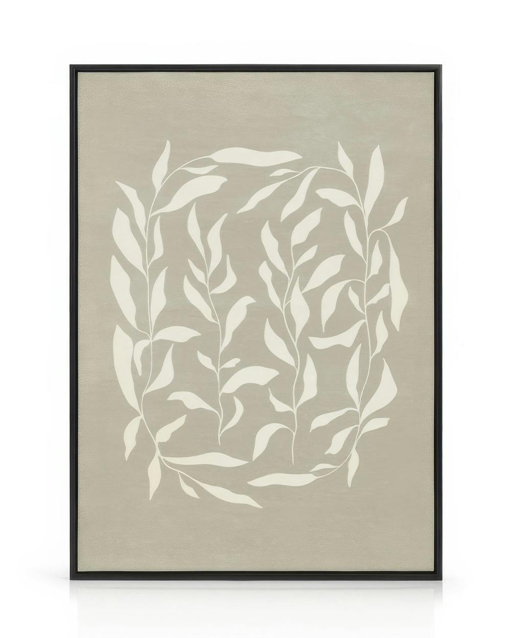 Le Pouvoir Des Fleurs Canvas (50x50 cm - Cadre noir)  Tableau sur toile encadré