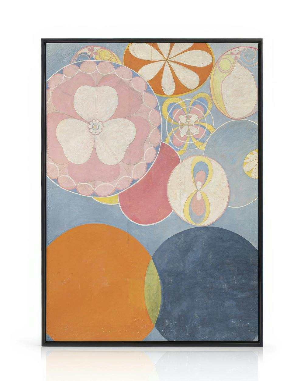 Hilma af Klint - The Ten Largest, Childhood, No. 2 (50x70 cm - Cadre noir)  Tableau sur toile encadré