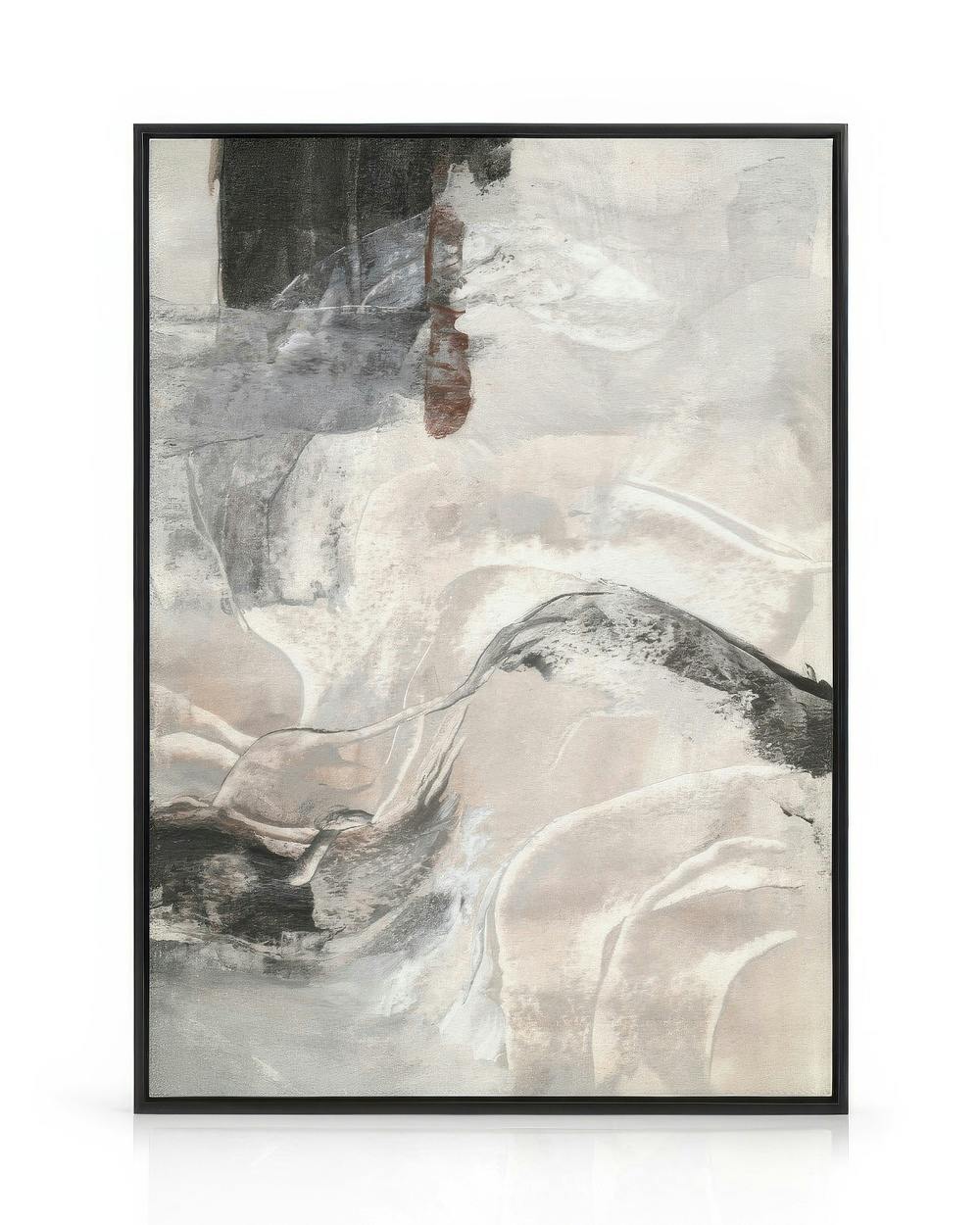 Contemporary Abstract No2 Canvas (50x50 cm - Fotolijst Zwart)