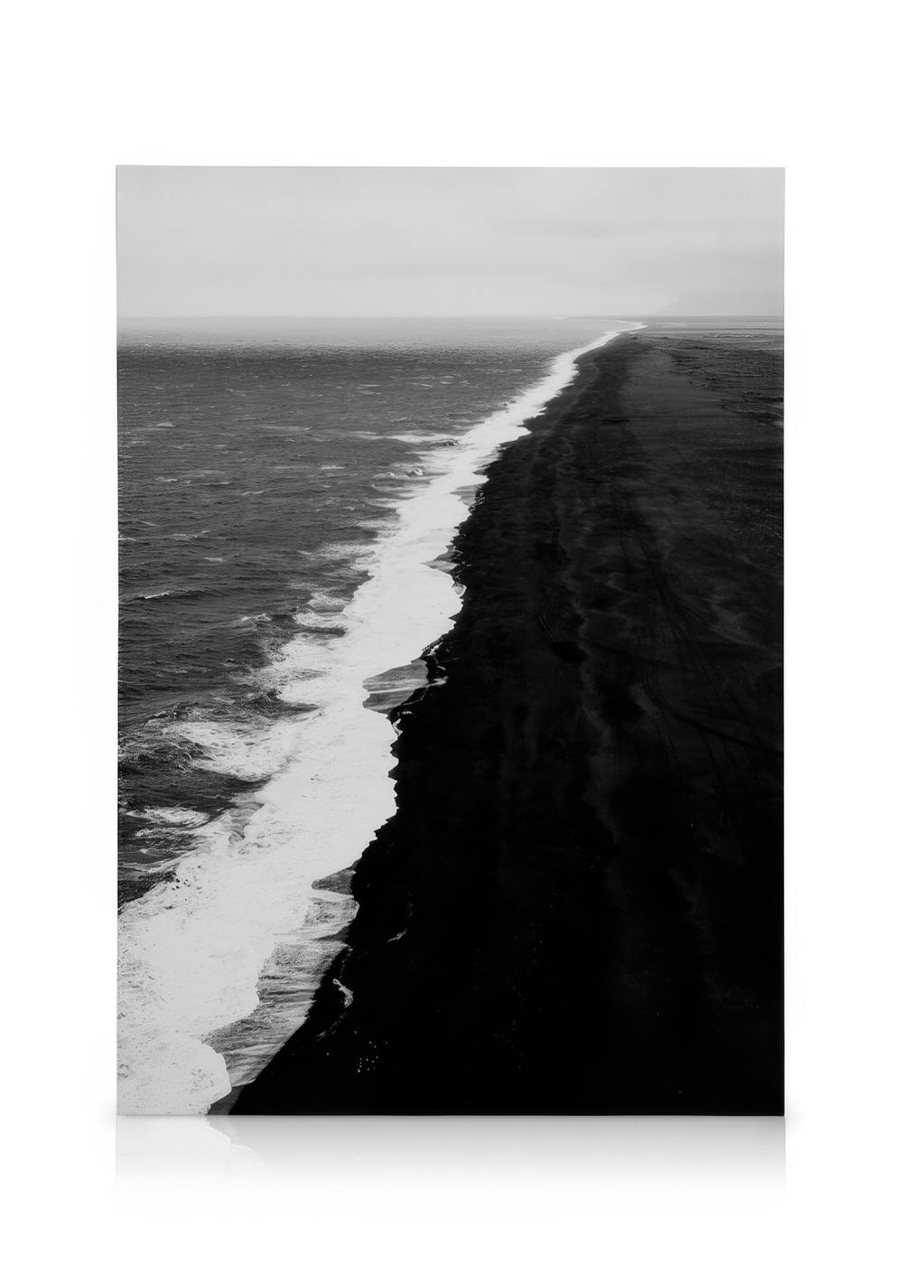 Canvas Prints Black Beach Aerial Canvas print (30x40 cm)