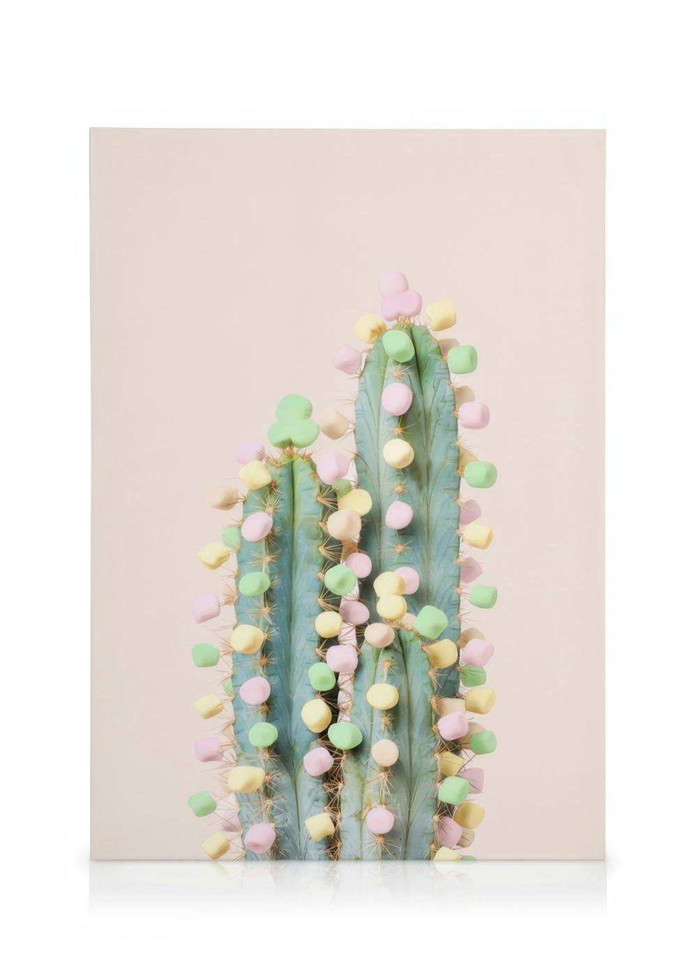 Canvas Prints Candy Cactus Canvas print (30x40 cm - Black Frame)