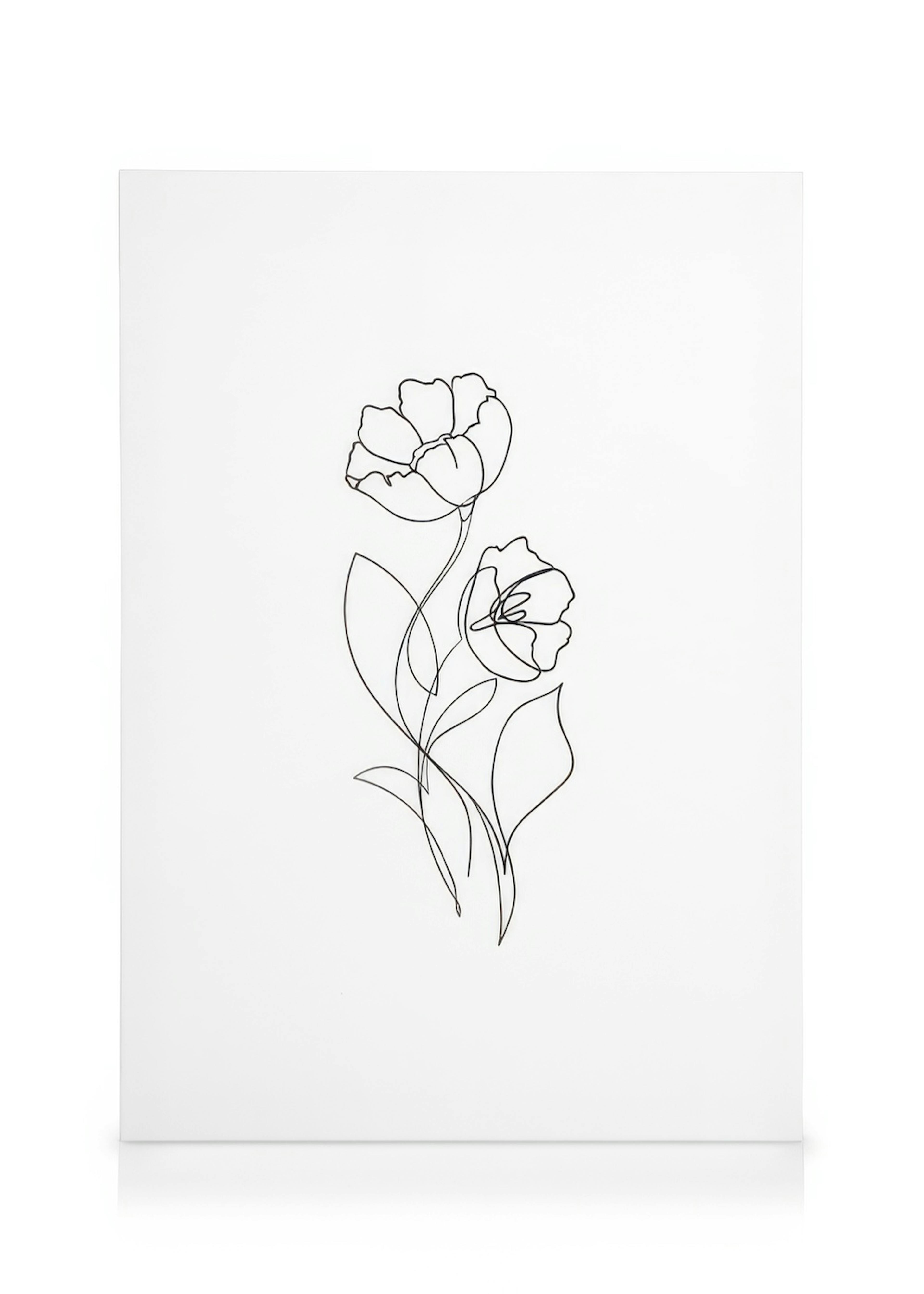 Flower Lines No1 Lienzo 0