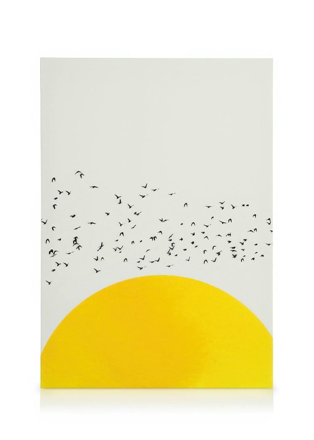 Canvas Prints Boris Draschoff / Kubistika - A Thousand Birds Canvas print (50x70 cm - Black Frame)
