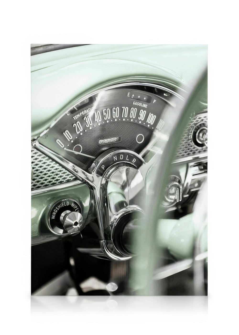 Leinwandbilder American Vintage Car Leinwandbild (30x40 cm - Eichenrahmen)