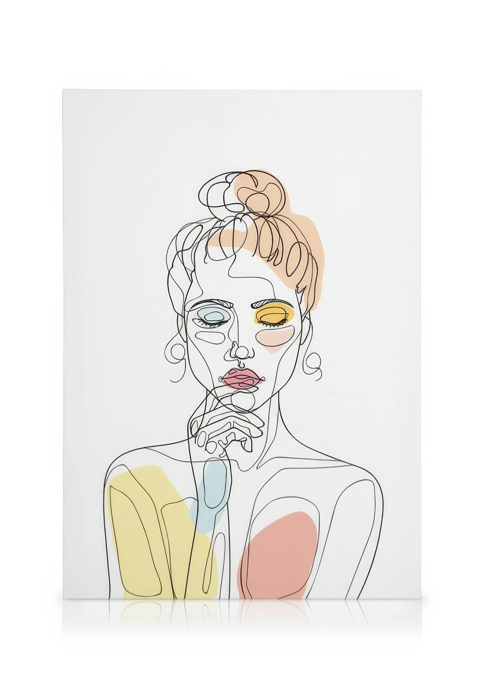 Color Splash Bun Lerret (50x70 cm - Eikeramme)