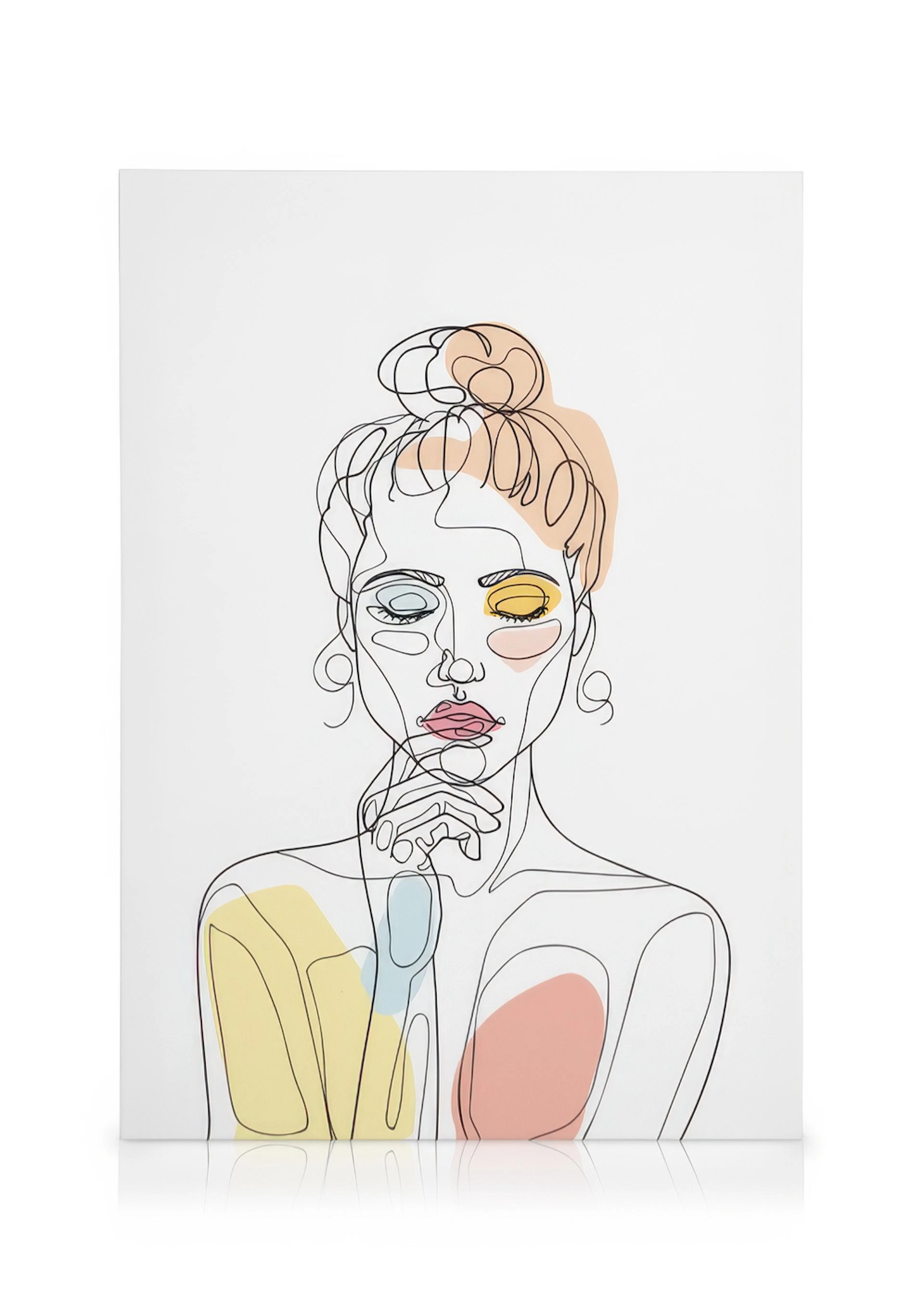 Tranh Illustrations Color Splash Bun Canvas print