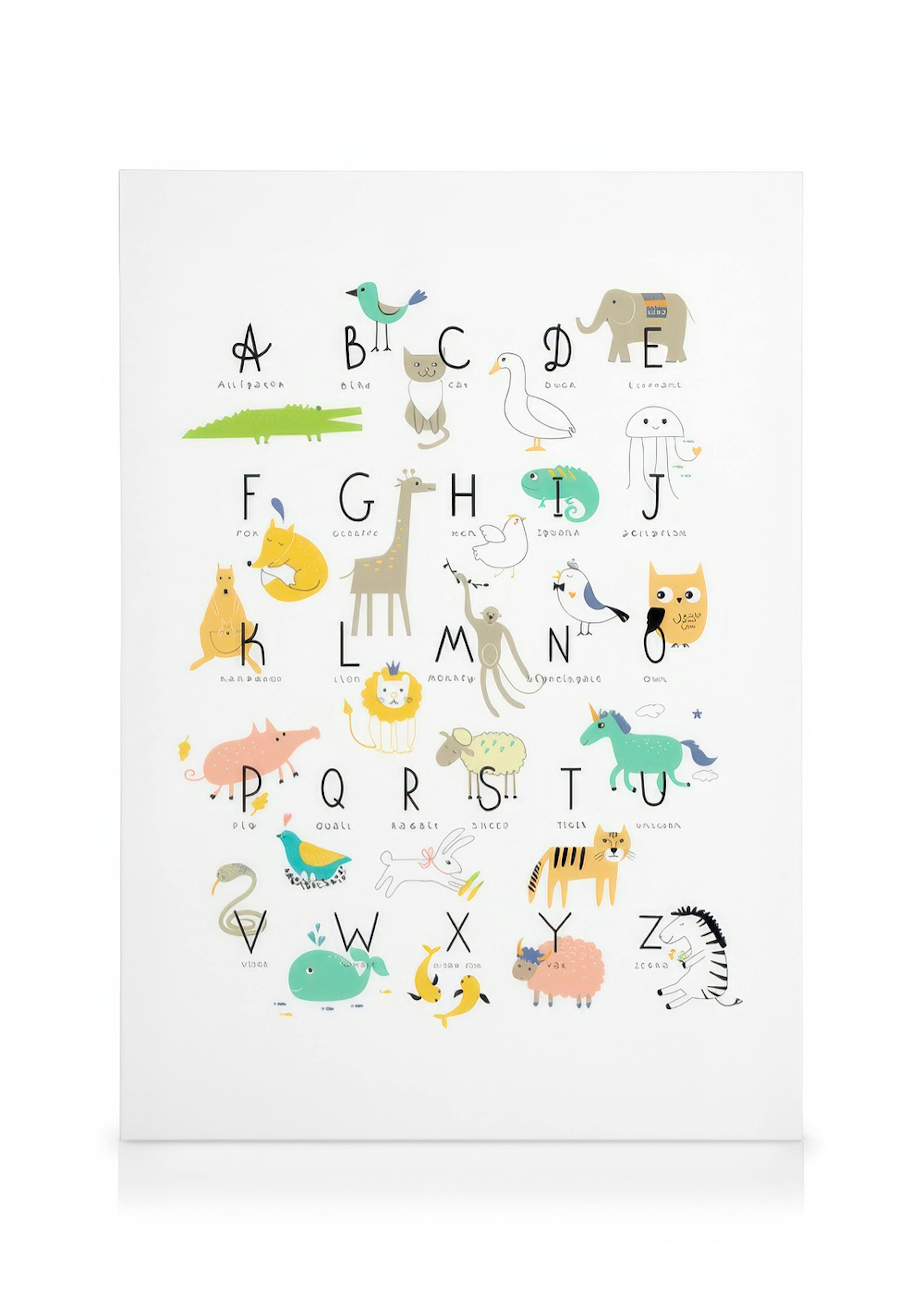 Animal Alphabet obraz na plátně 0