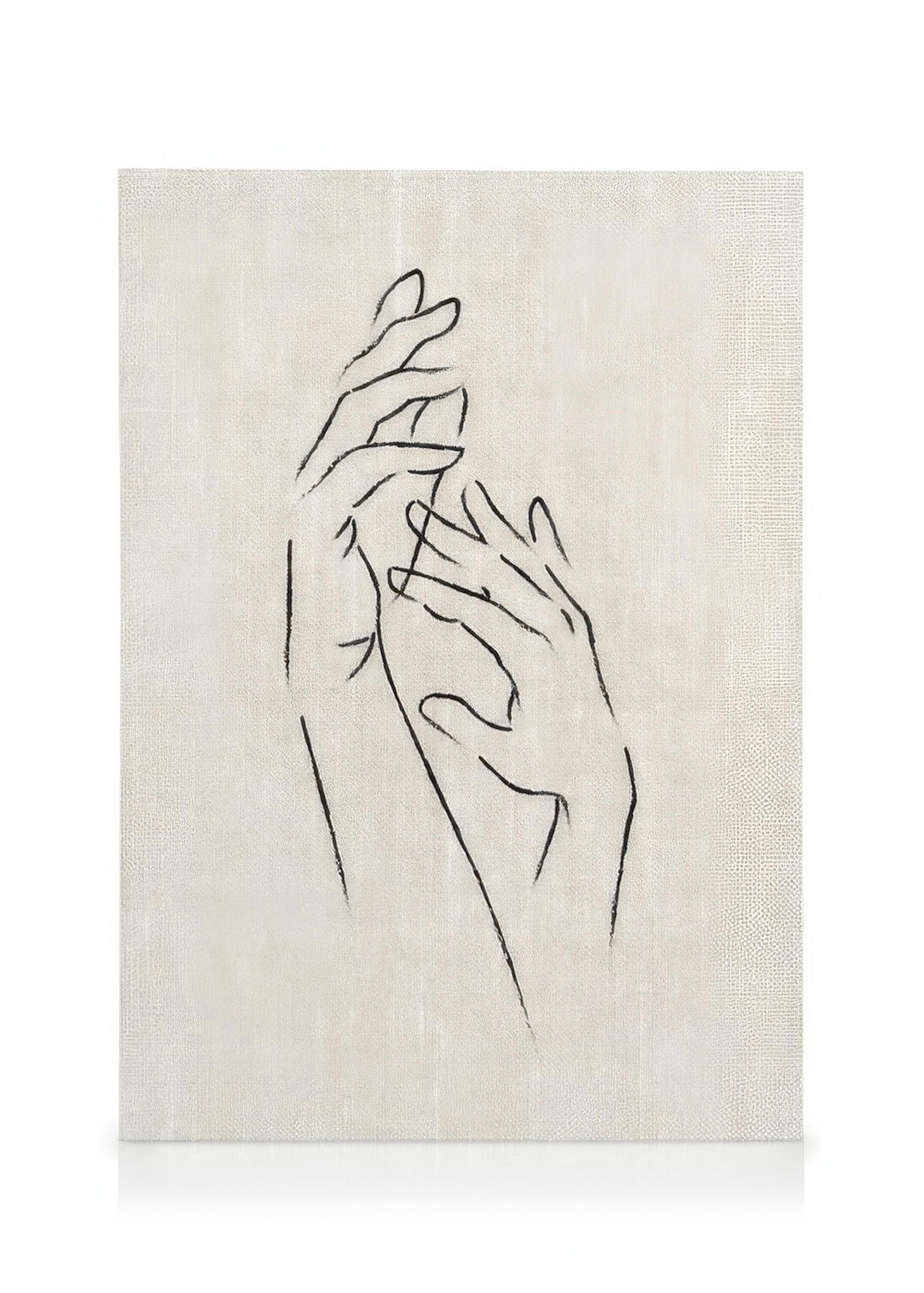 Texture Line Hands Canvas print 0