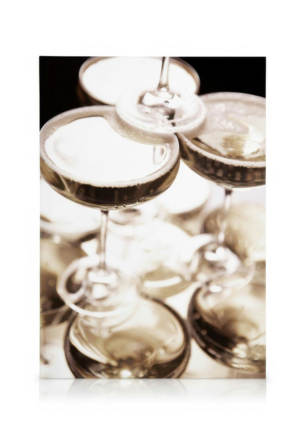 Canvas Prints Sparkling Champagne Canvas print (30x40 cm - Black Frame)