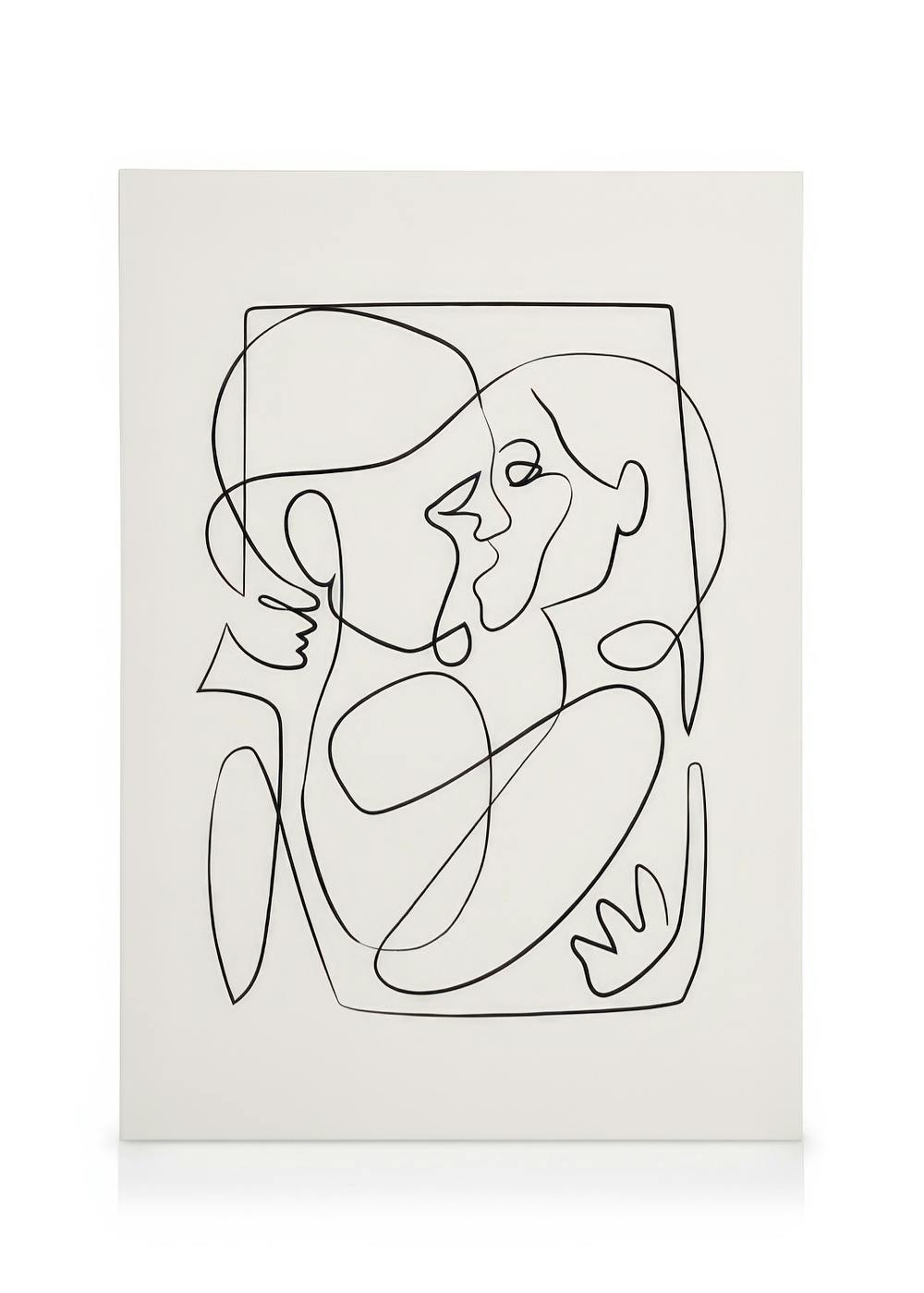 Abstract Figures No2 Lerret (30x40 cm - Eikeramme)