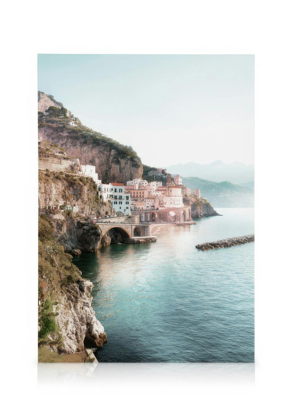Leinwandbilder Amalfi View Leinwandbild (50x70 cm - Holzrahmen schwarz)