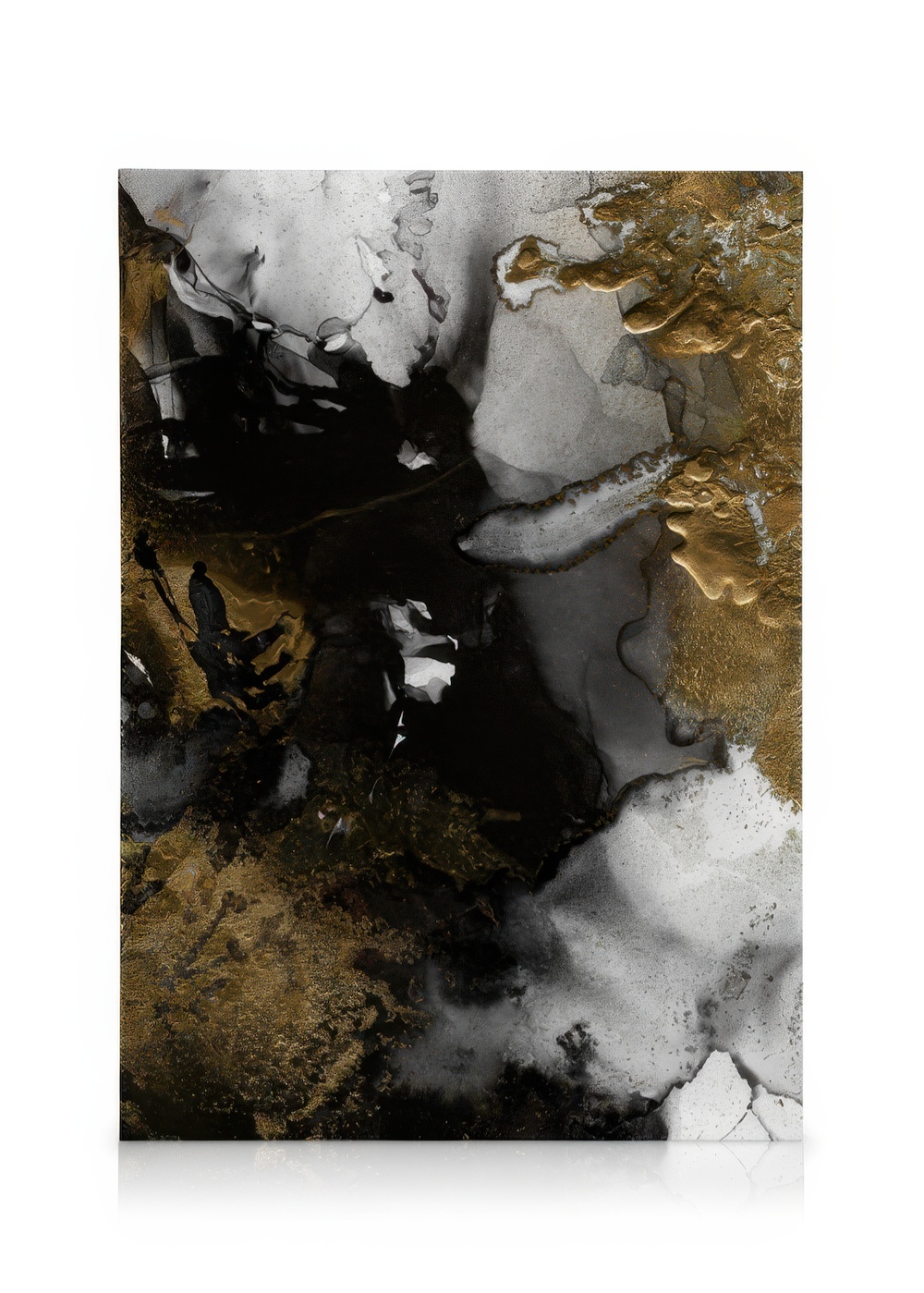 Toile Encadrée Motifs Abstraits Modernes / 100x140cm / Cadre