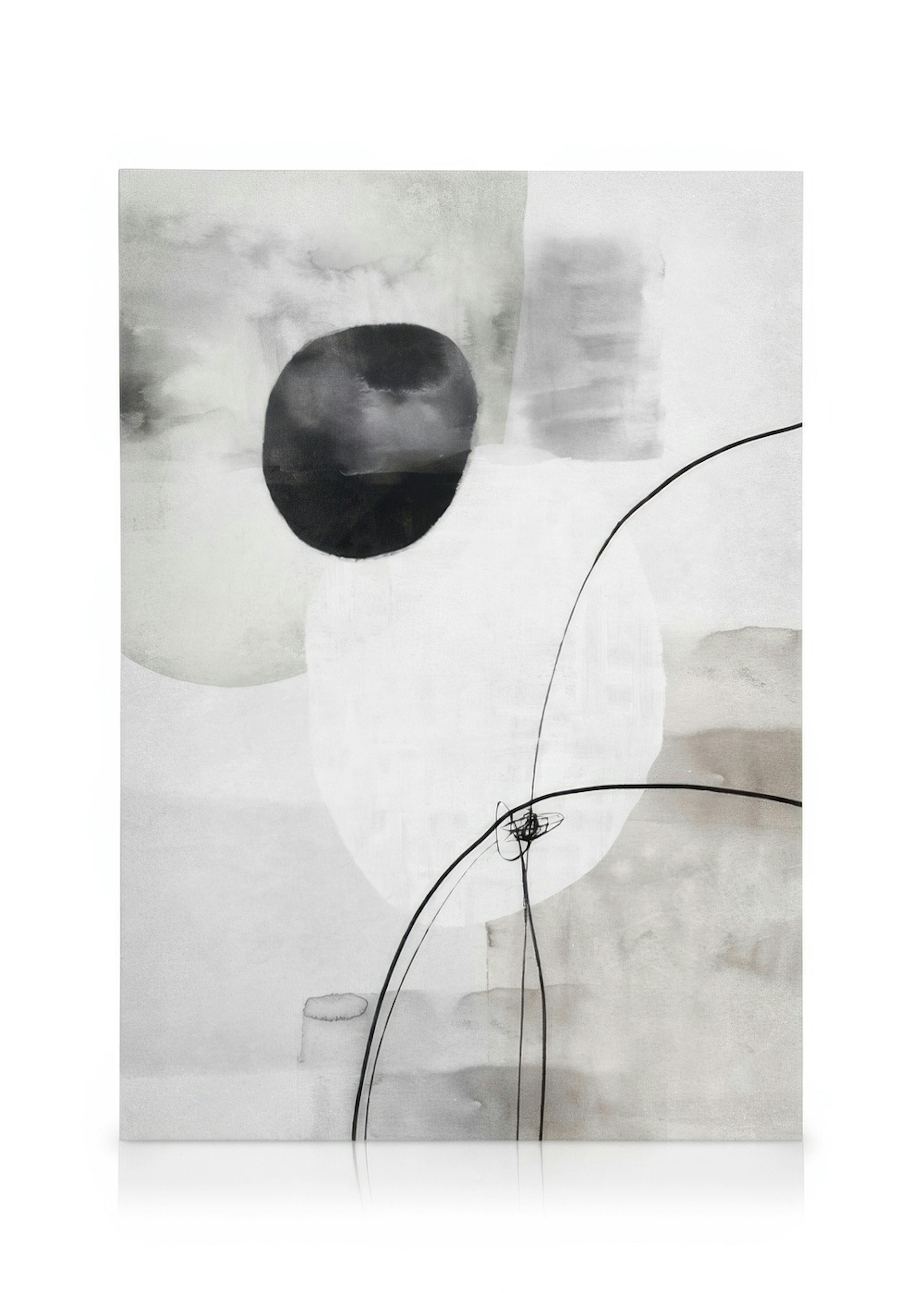 Painted Monochrome Shapes No2 Leinwandbild 0